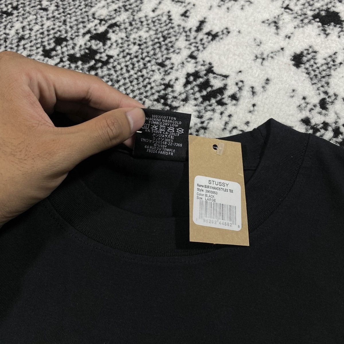 Stussy STUSSY BORN X RAISED 8 HANDSTYLES TEE IN BLACK Size US L / EU 52-54 / 3 - 6 Thumbnail