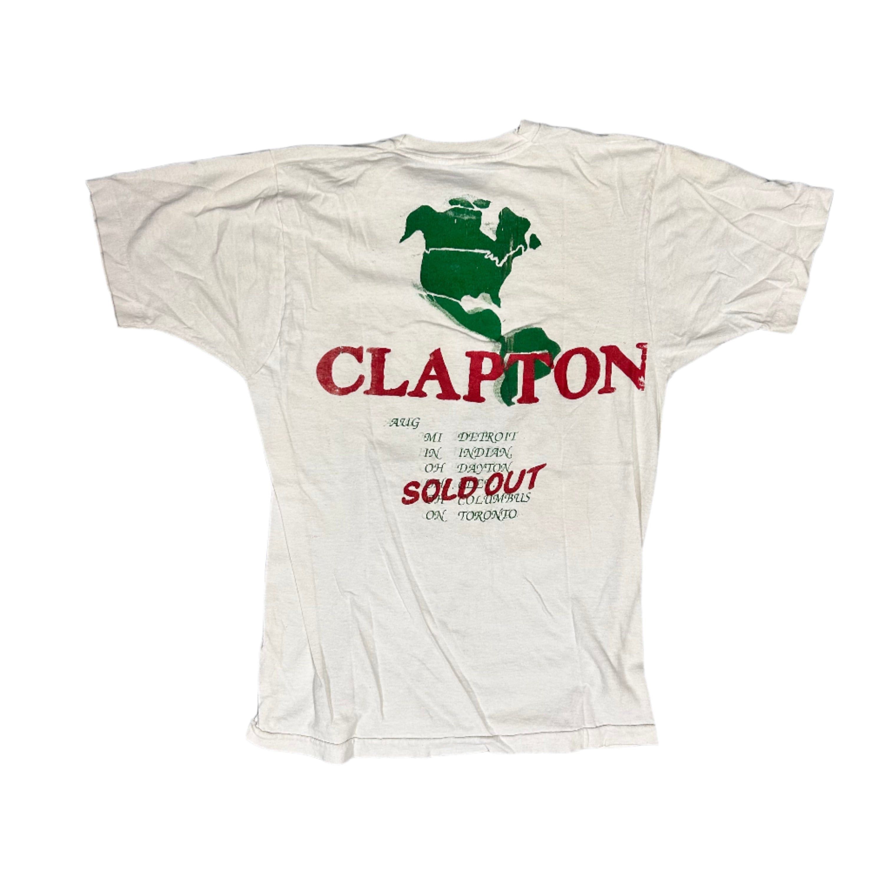 Other Vintage 80s Eric Clapton "Slowhand" Bootleg Tour Band T-Shirt Size US XS / EU 42 / 0 - 2 Thumbnail