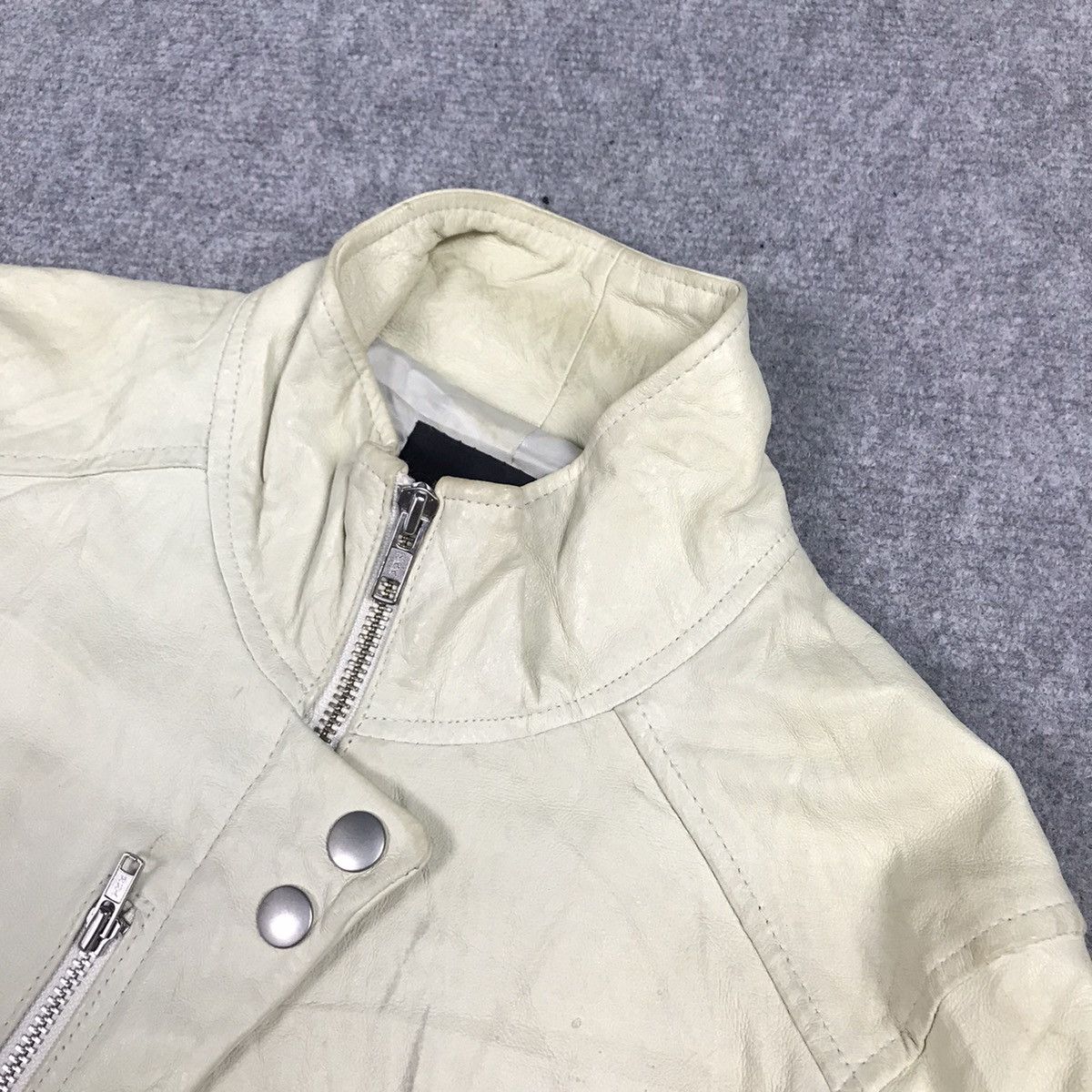 If Six Was Nine × Japanese Brand JAPAN FASHION INGRID LEATHER JACKET Size US S / EU 44-46 / 1 - 8 Thumbnail