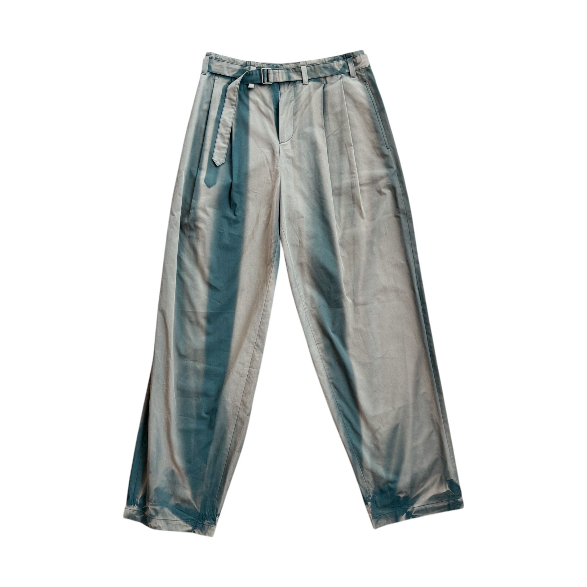 JiyongKim SUN-BLEACHED BELTED WIDE TROUSERS Size US 32 / EU 48 - 1 Thumbnail