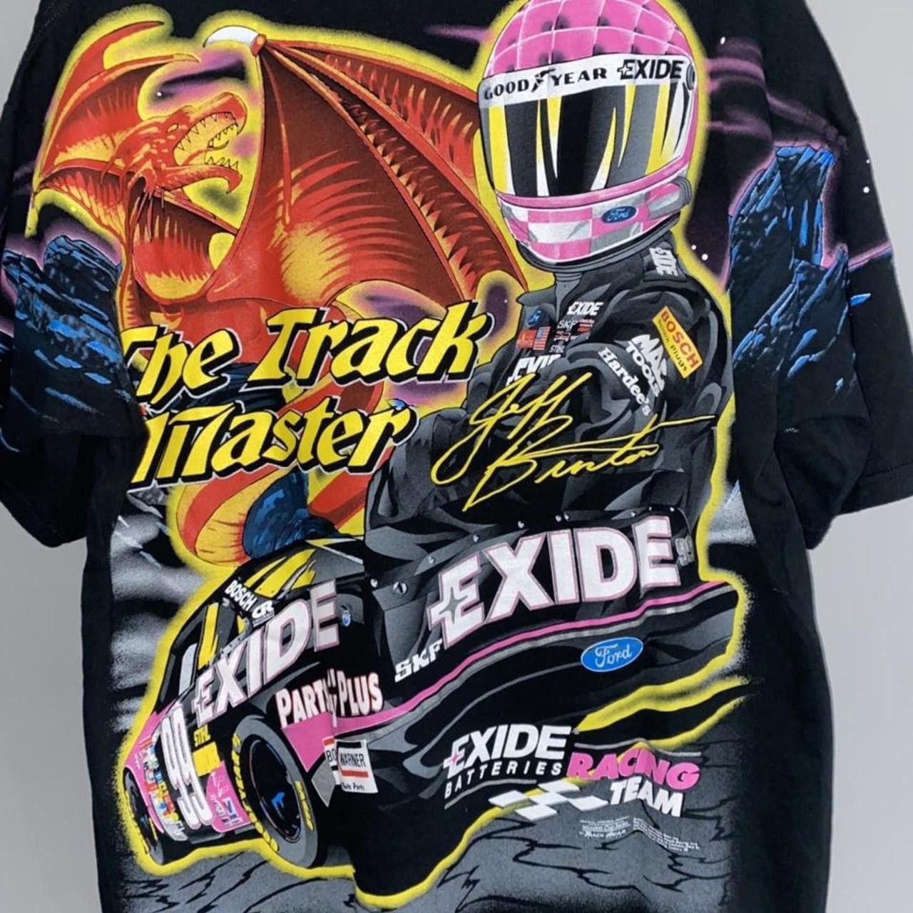 Vintage Jeff Burton vintage 90’s nascar racing tee Size US L / EU 52-54 / 3 - 4 Thumbnail