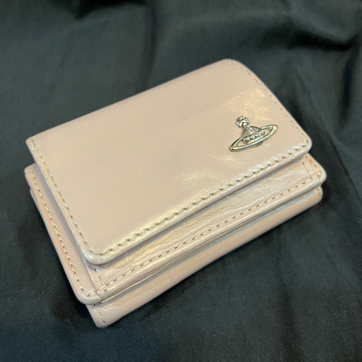 Vivienne Westwood Vivienne Westwood Mini Wallet leather Pink beige Orb logo Size ONE SIZE - 3 Thumbnail