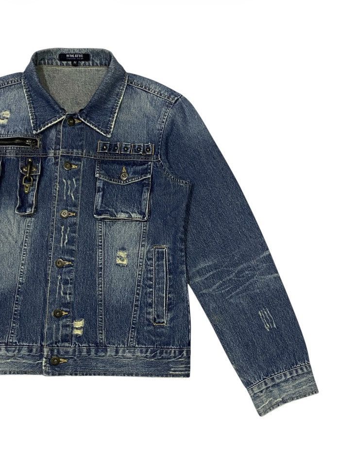In The Attic In The Attic Cyberpunk Ripped Distressed Denim Jacket Size US M / EU 48-50 / 2 - 6 Thumbnail