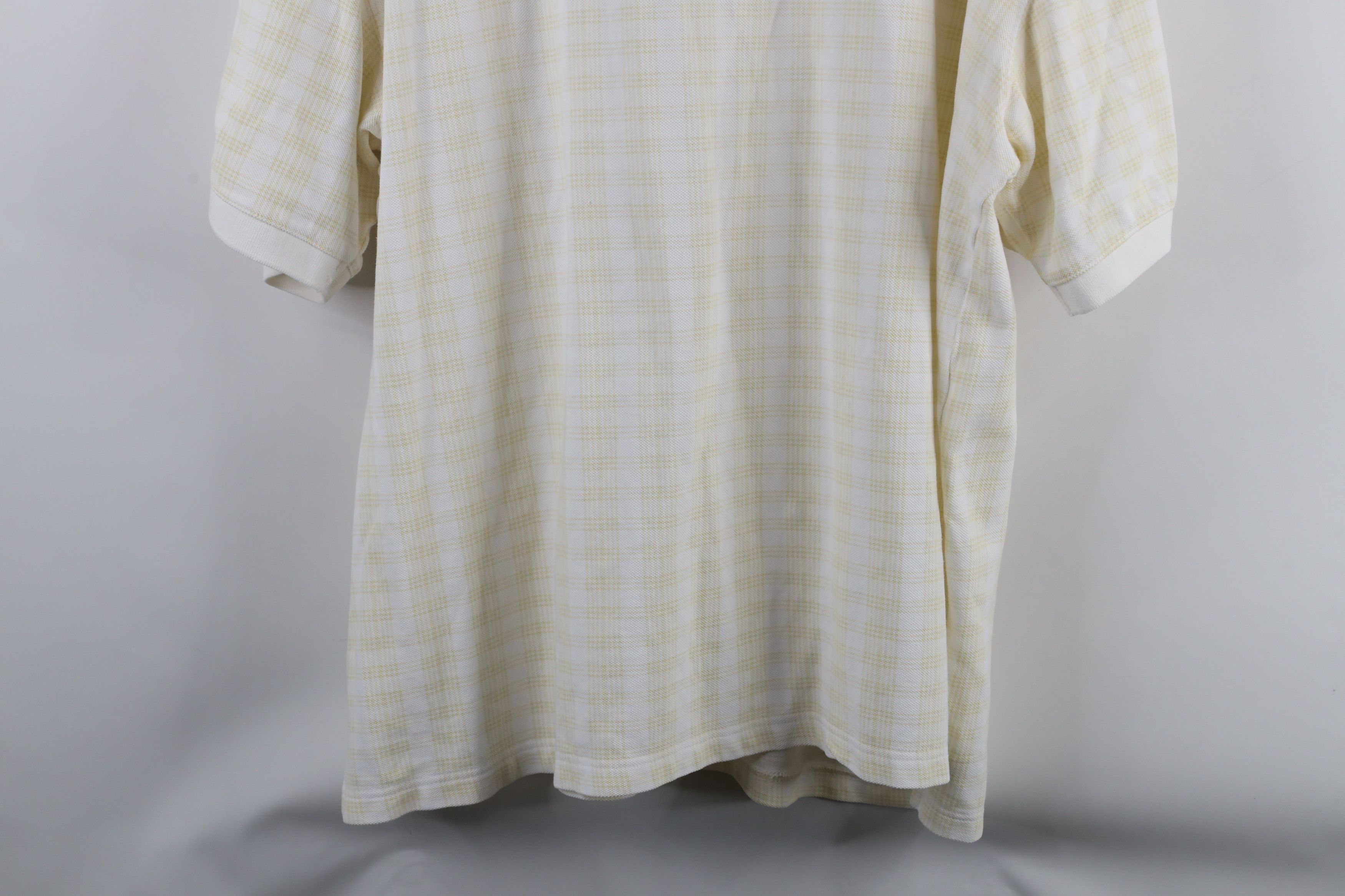 Vintage Vintage 90s Streetwear Plaid Pique Cotton Golf Polo Shirt Size US XXL / EU 58 / 5 - 12 Thumbnail
