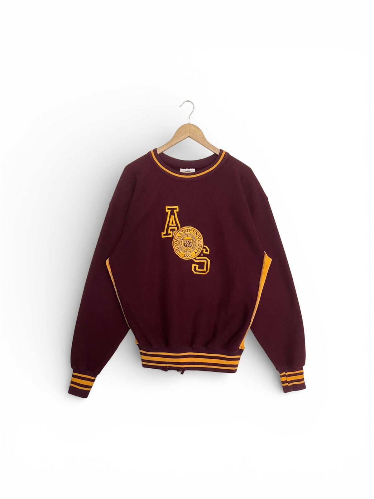 NCAA ARIZONA STATE UNIVERSITY VINTAGE EMBLEM PATCHES SWEATSHIRT Size US XL / EU 56 / 4 - 1 Thumbnail