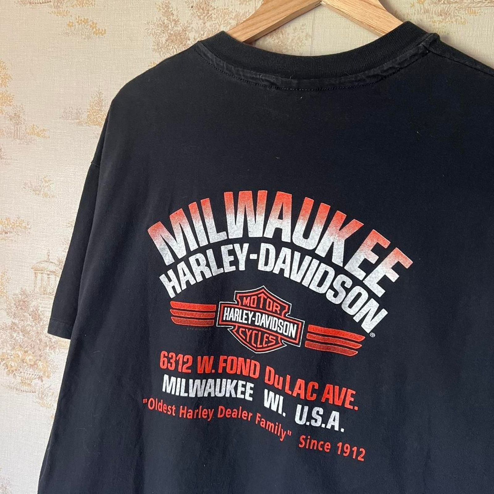 Harley Davidson 90s Harley-Davidson 90th Anniversary Tee | Milwaukee | Fit L Size US L / EU 52-54 / 3 - 4 Thumbnail