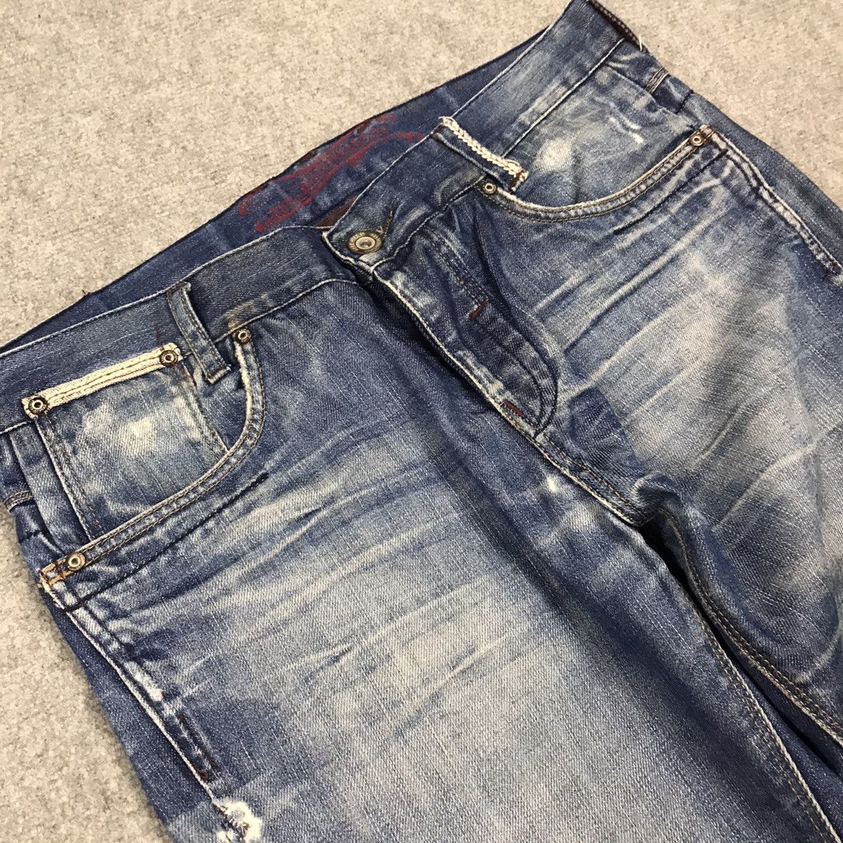 Japanese Brand × Zara Distressed japan style denim Zara jeans pants Size US 32 / EU 48 - 8 Thumbnail