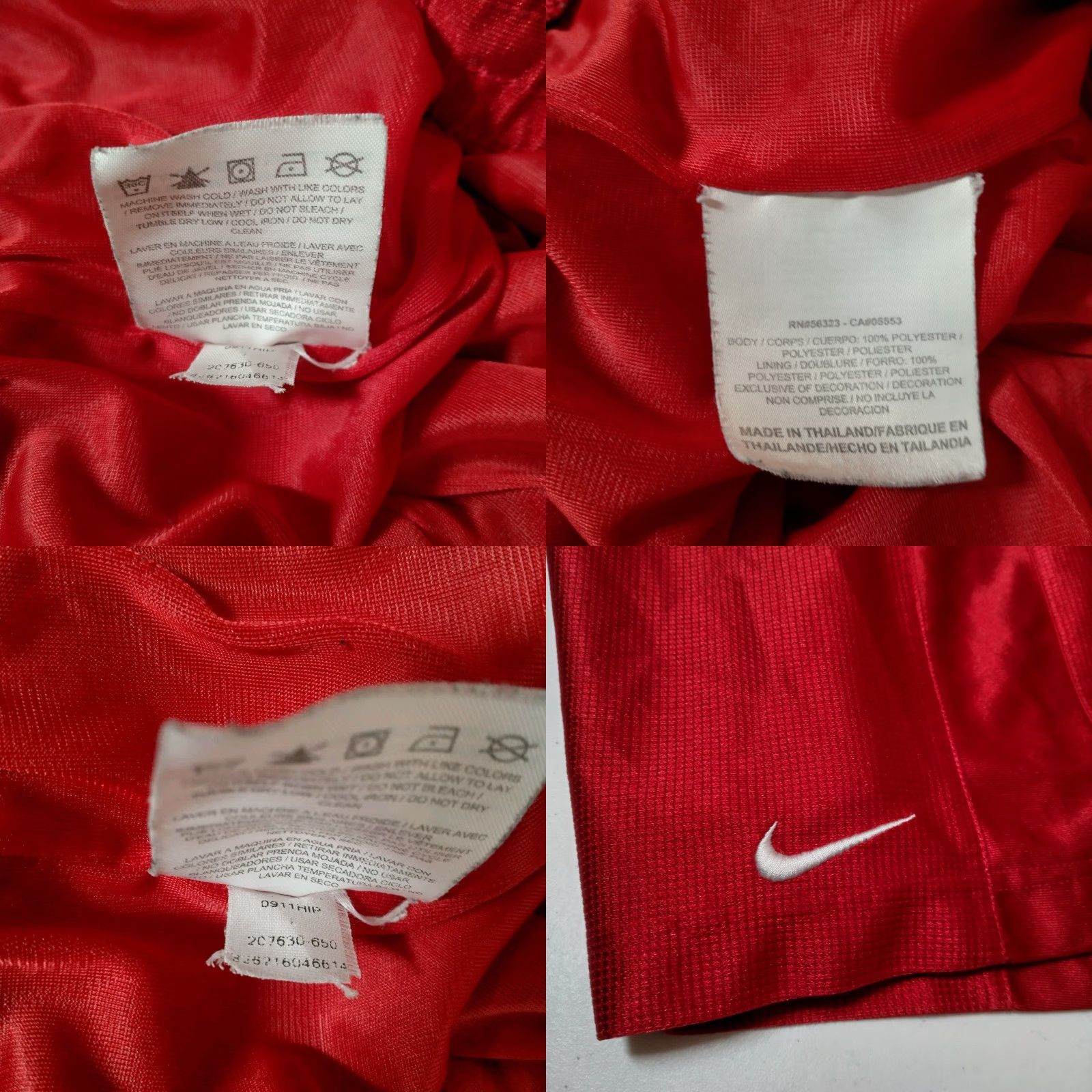 Nike VINTAGE Nike Basketball Shorts Men L Red Athletic Grid Elastic Drawstring Pocketed 34" Waist 9.5" Inseam Size US 33 - 8 Thumbnail