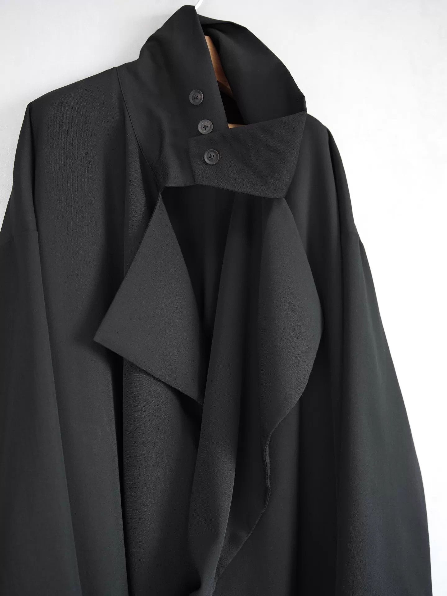 Yohji Yamamoto Yohji Yamamoto 21AW Pleated Wool Wide Coat Size 2 Size US M / EU 48-50 / 2 - 7 Thumbnail