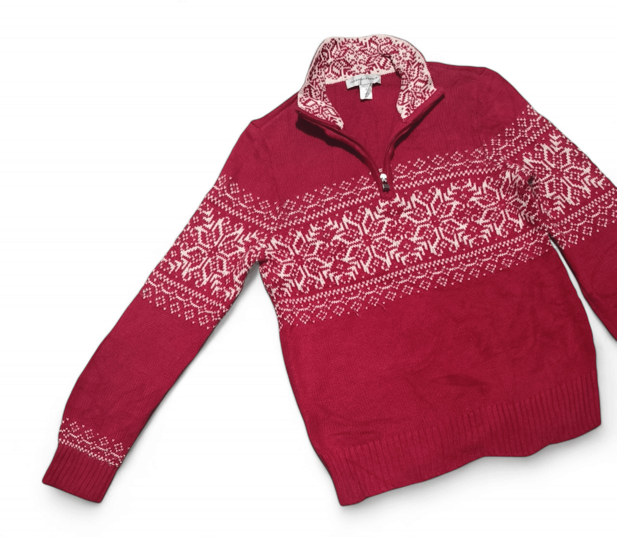 Other CHRISTOPHER & BANKS Ethnic Striped Motif Knit Cotton Sweater Size US S / EU 44-46 / 1 - 3 Thumbnail