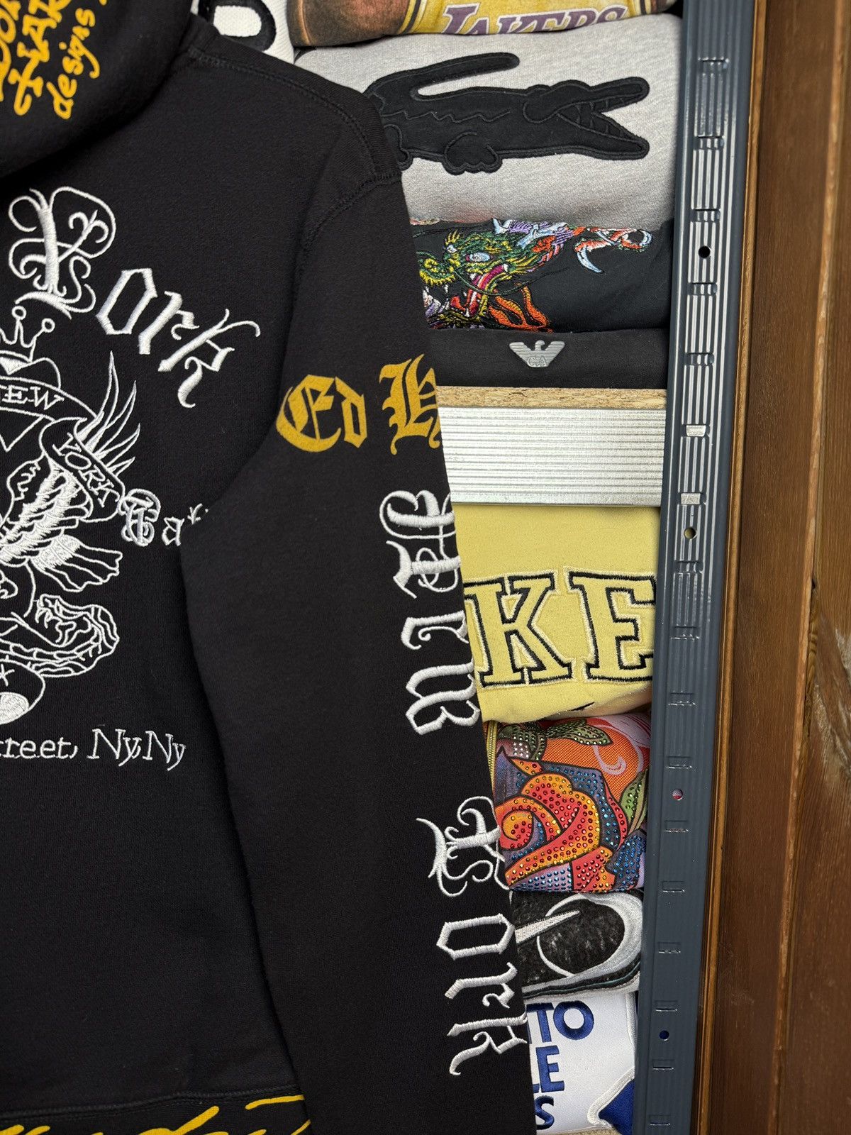 Ed Hardy Ed Hardy New York Skull Embroidered Logo Love Zip Hoodie Size US M / EU 48-50 / 2 - 12 Thumbnail
