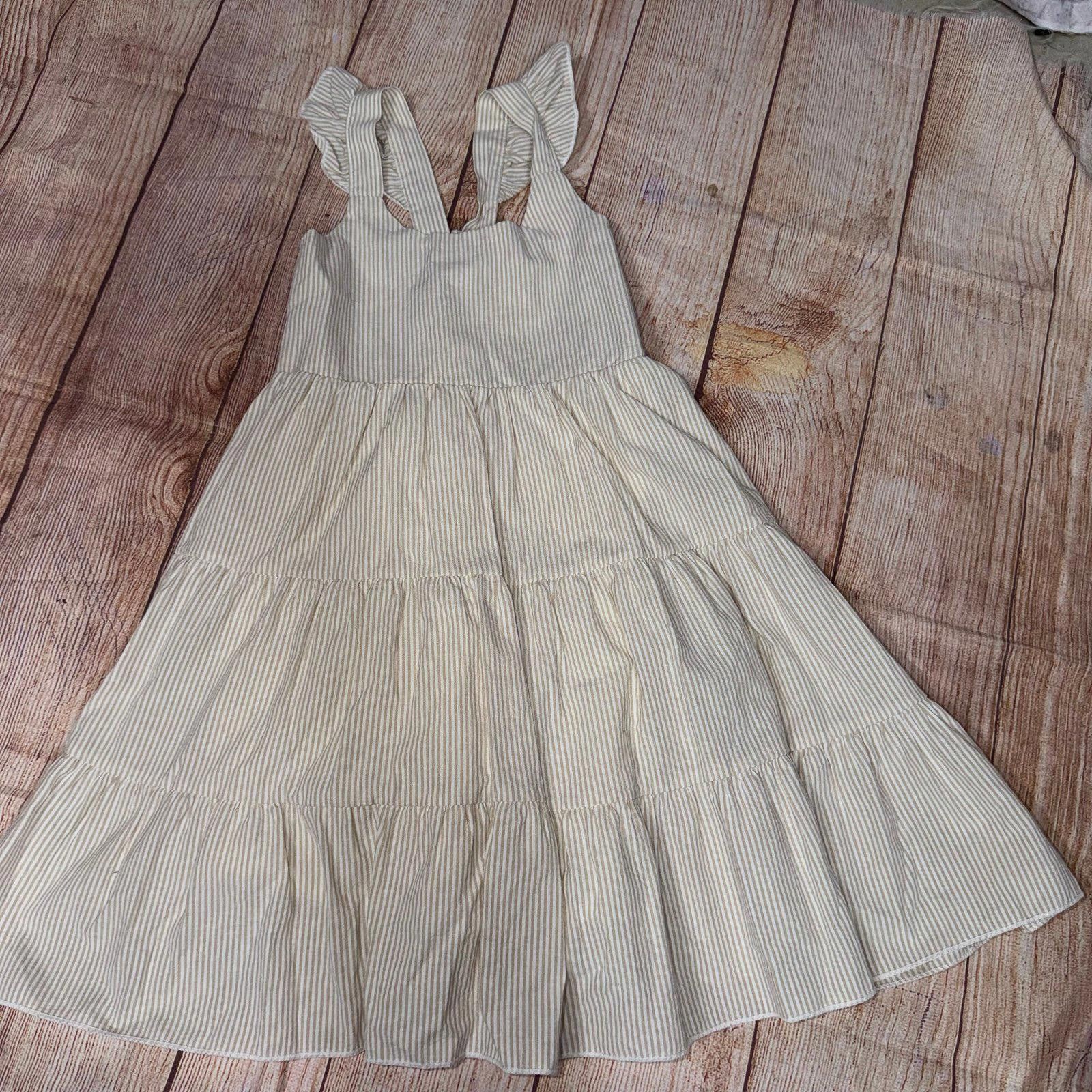 Other Striped Ruffle Sleeve Girls 5/6 Dress Size XS / US 0-2 / IT 36-38 - 1 Thumbnail