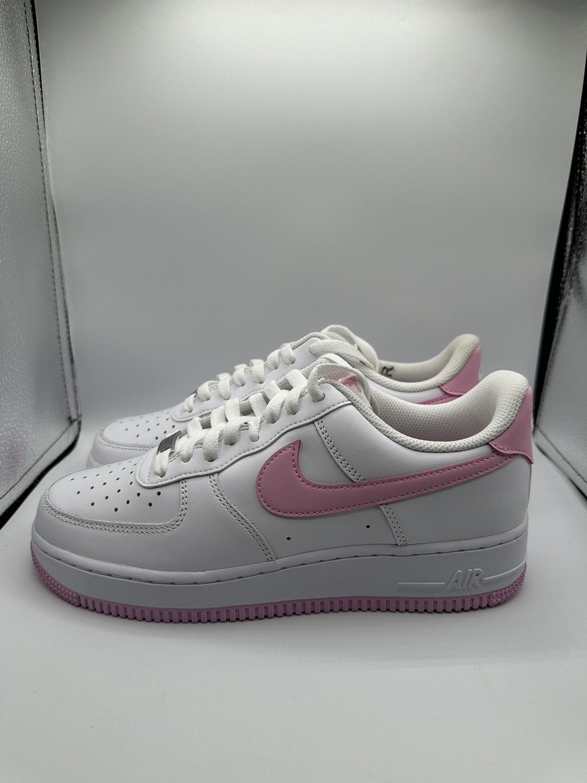 image of Nike Air Force 1 07 “Bubblegum” Shoes in Pink, Men's (Size 7.5)