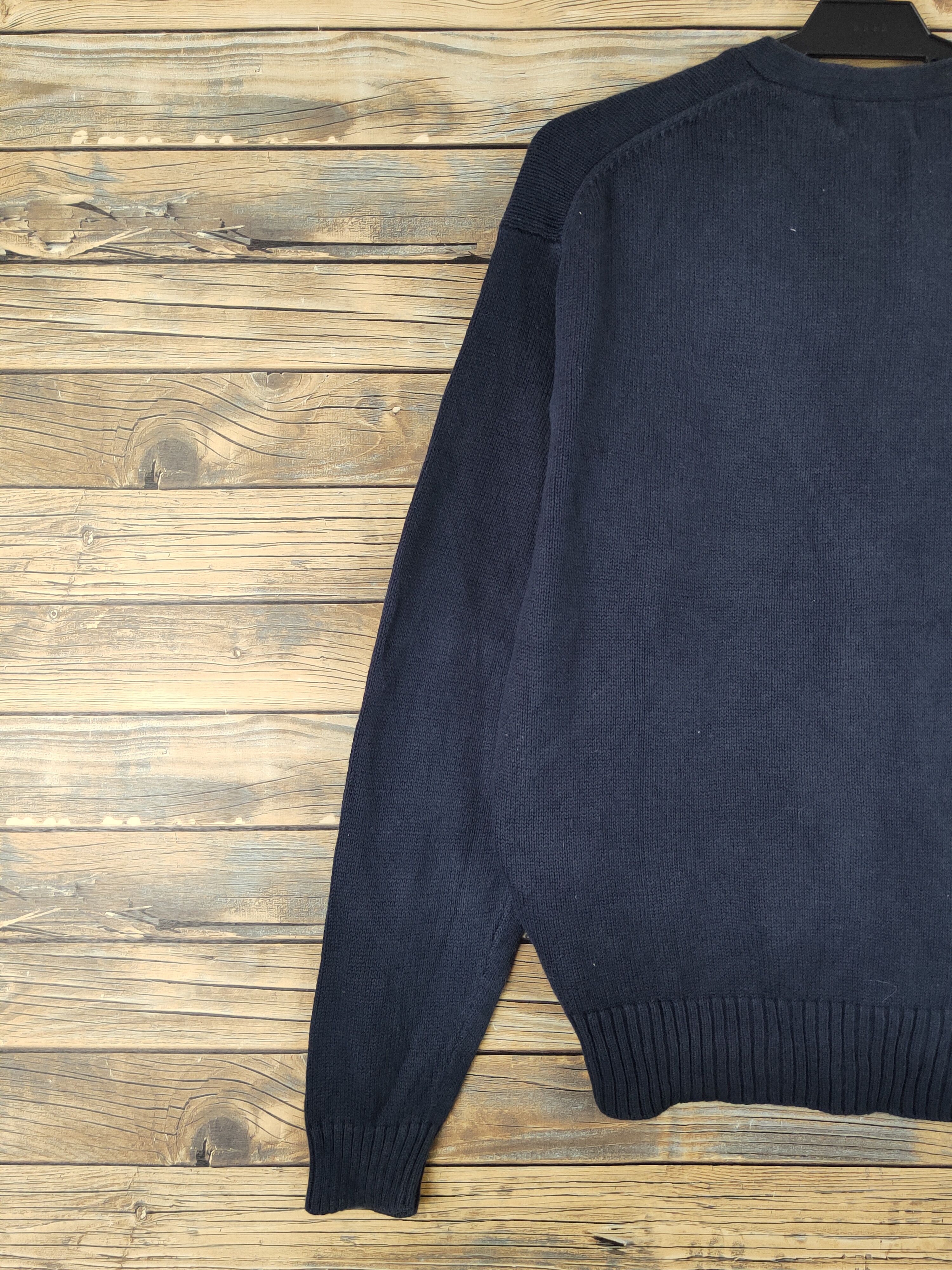 Homespun Knitwear × Japanese Brand East Boy Navy Knitwear Cardigan #W2020 Size US M / EU 48-50 / 2 - 9 Thumbnail