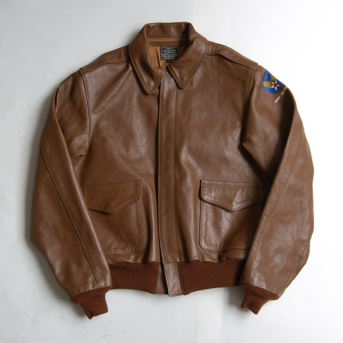 The Real McCoy's CABLE RAIN A-2 Flight Jacket Horsehide Leather Size XXS Size US XXS / EU 40 - 1 Thumbnail