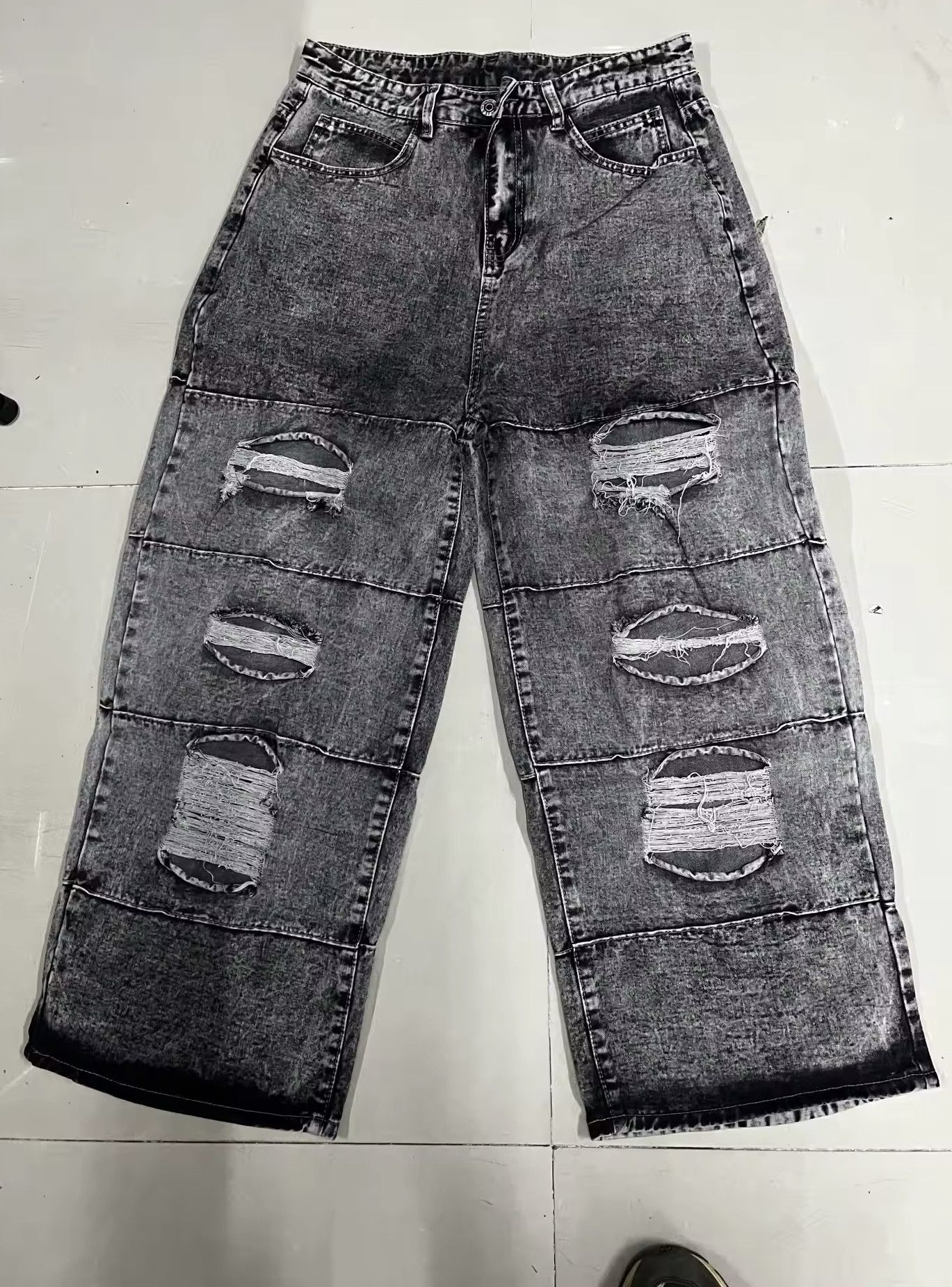 Japanese Brand × Jean vintage oversize washed ripped jeans Size US 28 / EU 44 - 5 Thumbnail