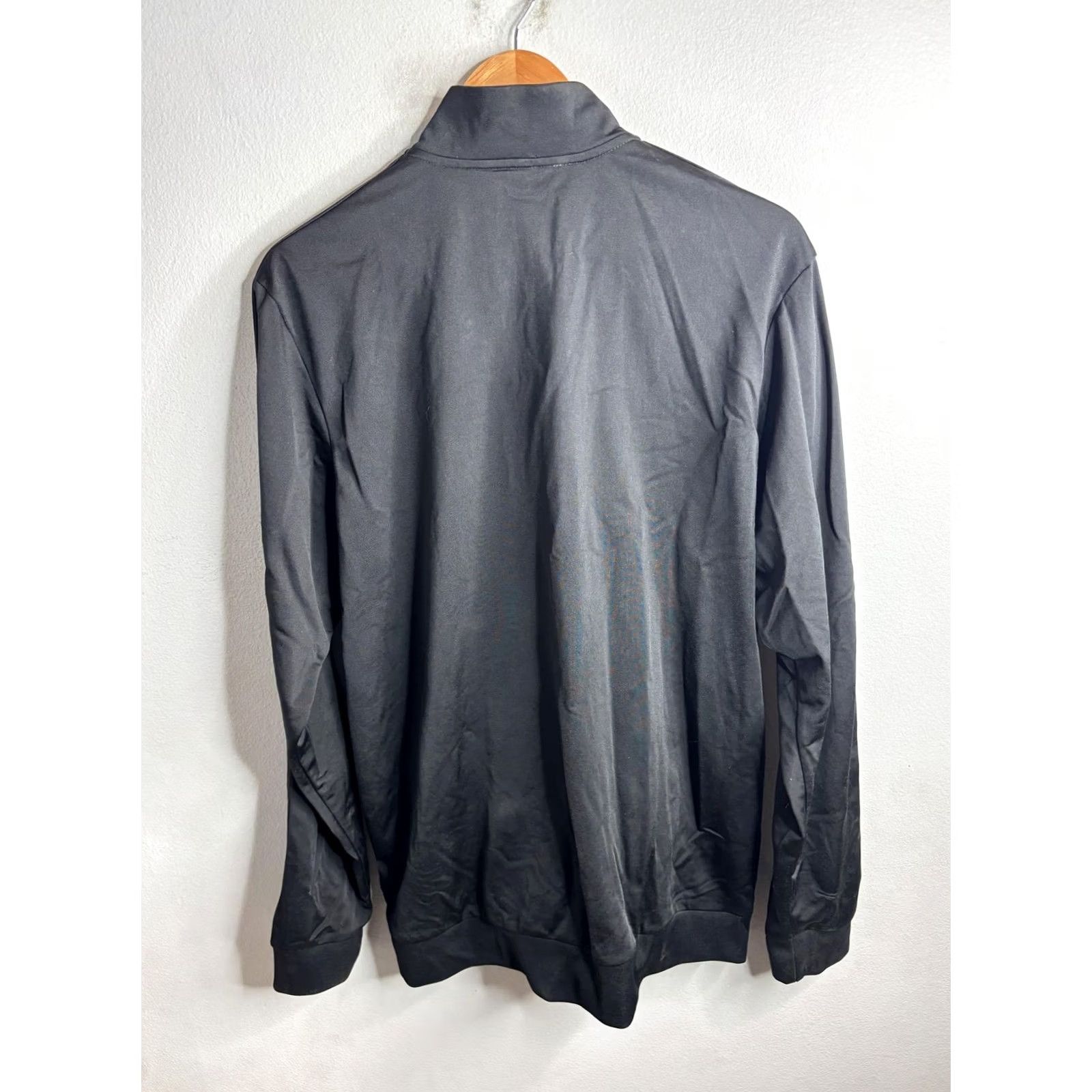 Adidas Adidas Track Jacket Mens L Black Primegreen 3-Stripes Full Zip Athletic Size US L / EU 52-54 / 3 - 5 Thumbnail