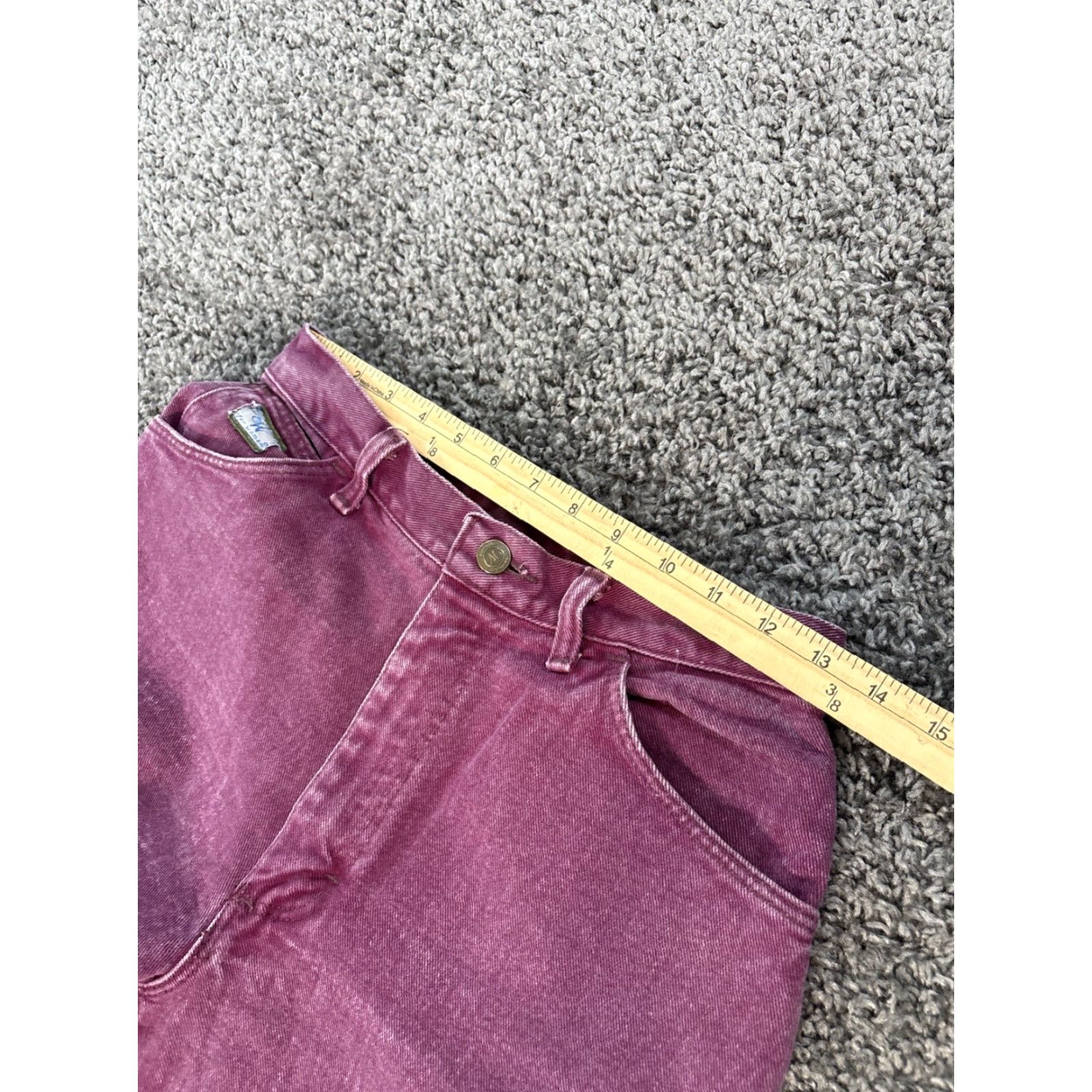 Wrangler VINTAGE Wrangler Mom Jeans 26x27 High Rise Purple Pink Denim 90s Womens Jeans Regular 26 27in Purple 90s Size 26" / US 2 / IT 38 - 4 Thumbnail