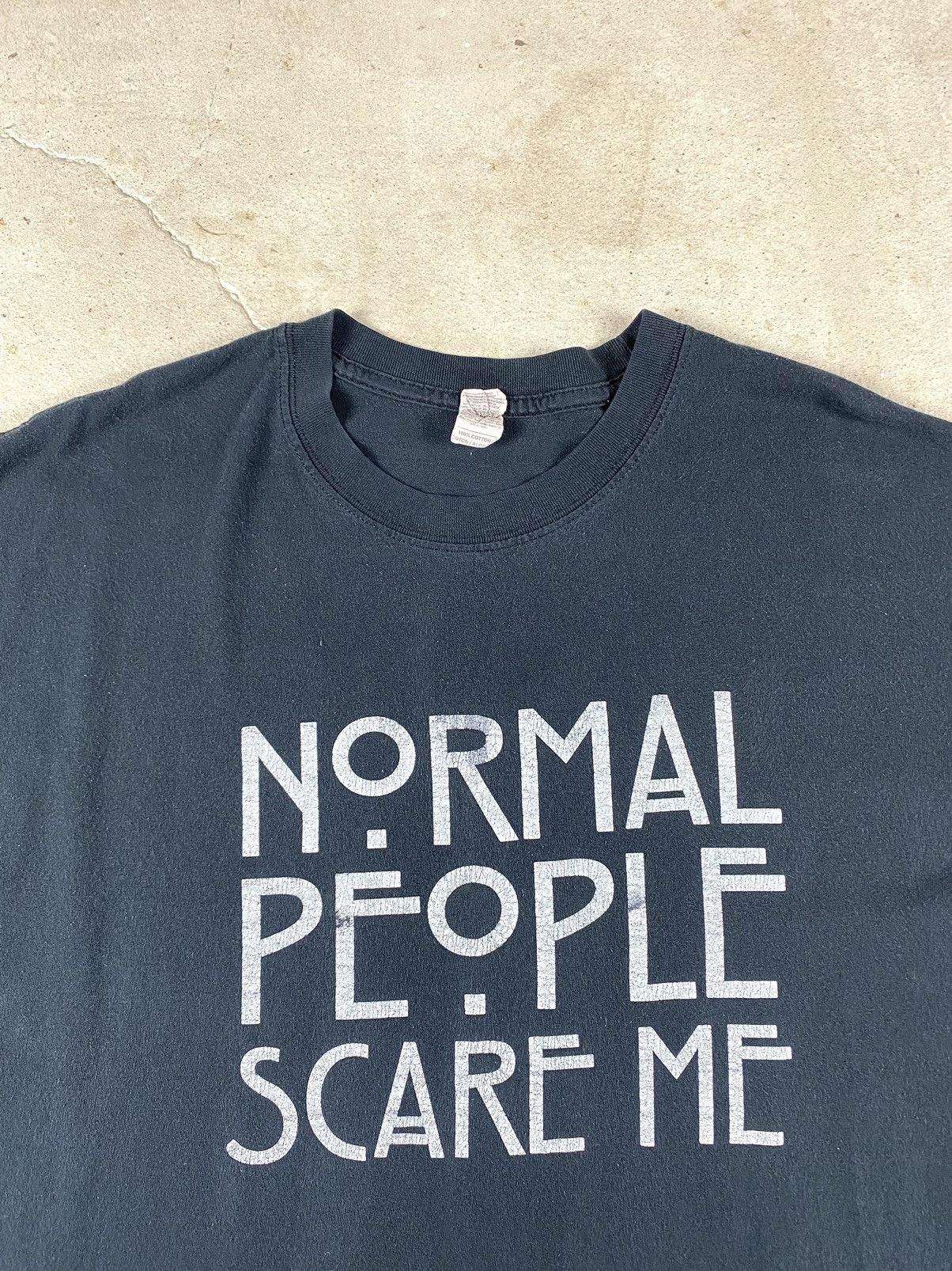 Band Tees Vintage 2000s Normal People Scare Me Humor T Shirt Size US XL / EU 56 / 4 - 2 Thumbnail