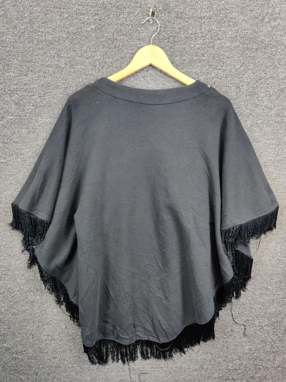 Beams Plus Vintage Beams Boy Studded Fringe Poncho Size US XL / EU 56 / 4 - 4 Thumbnail