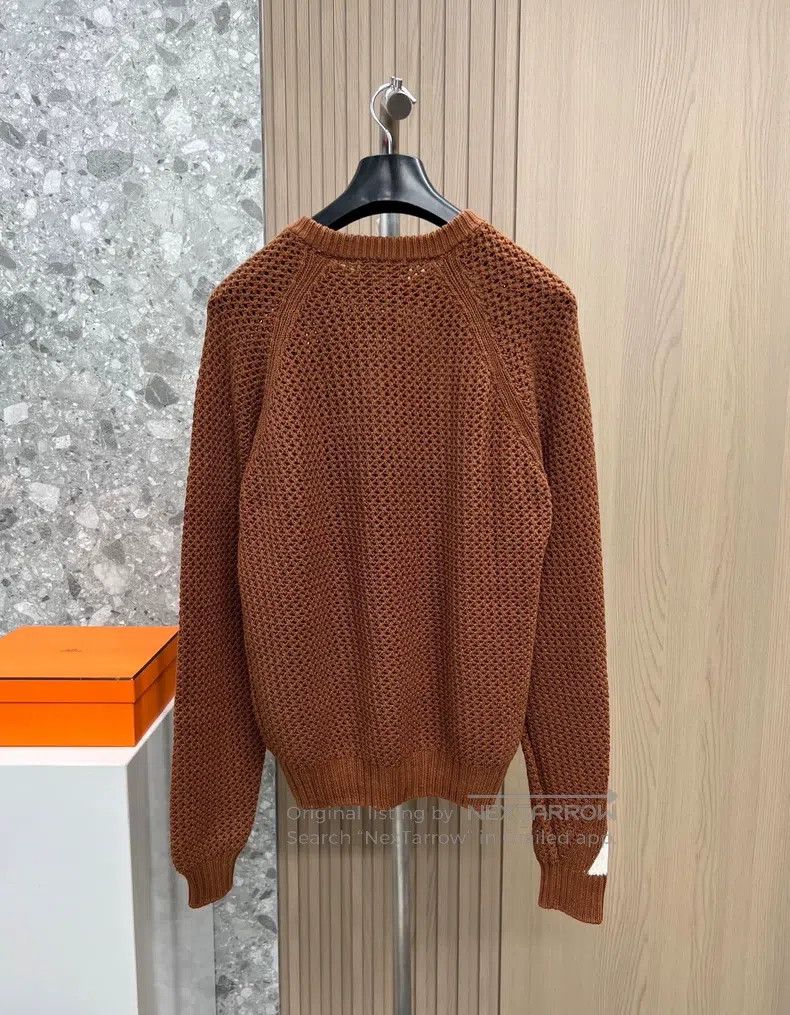 Hermes Hermes Coarse-Knit Sweater, Cashmere + Sea Island Cotton Size US S / EU 44-46 / 1 - 5 Thumbnail