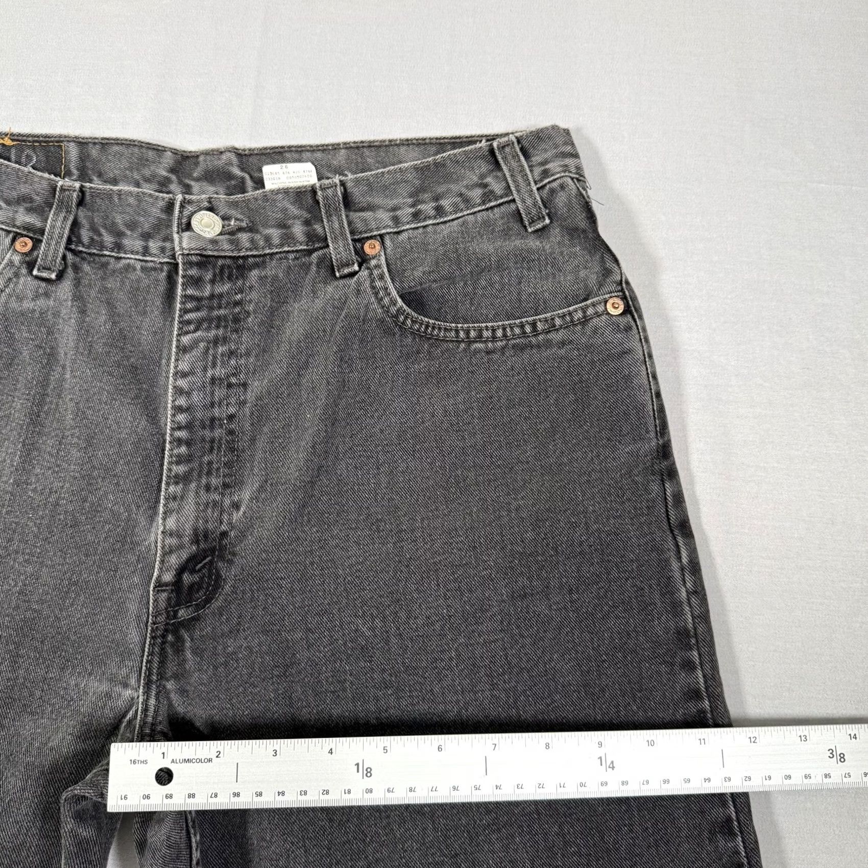 Levi's VINTAGE Levi's 505 Jeans Mens 34x32 Black Straight Denim Pants 90s Western Comfort Regular Fit Men's Jeans Size US 34 / EU 50 - 7 Thumbnail