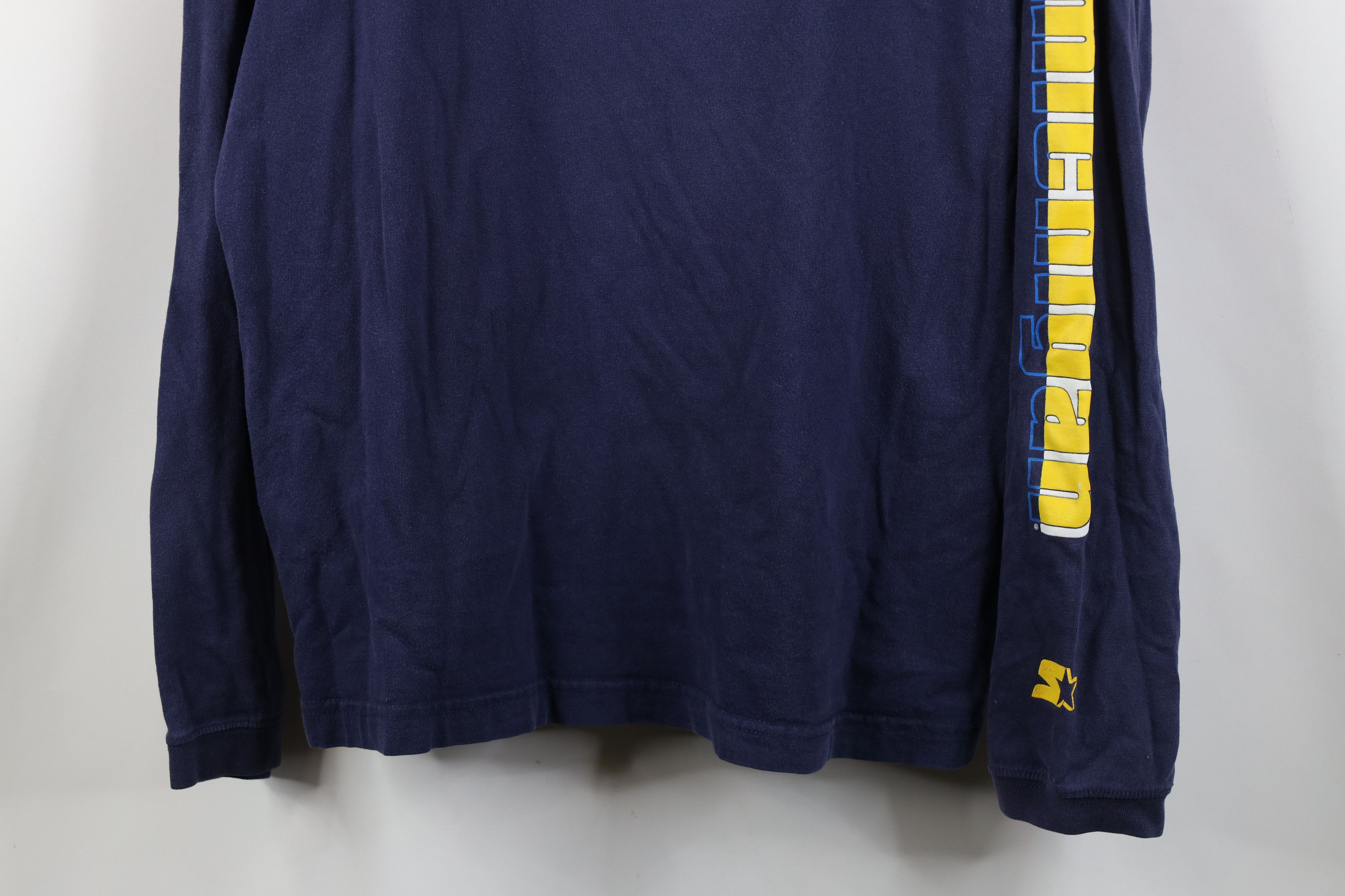 Starter Vintage 90s Starter Faded University of Michigan T-Shirt Size US L / EU 52-54 / 3 - 3 Thumbnail