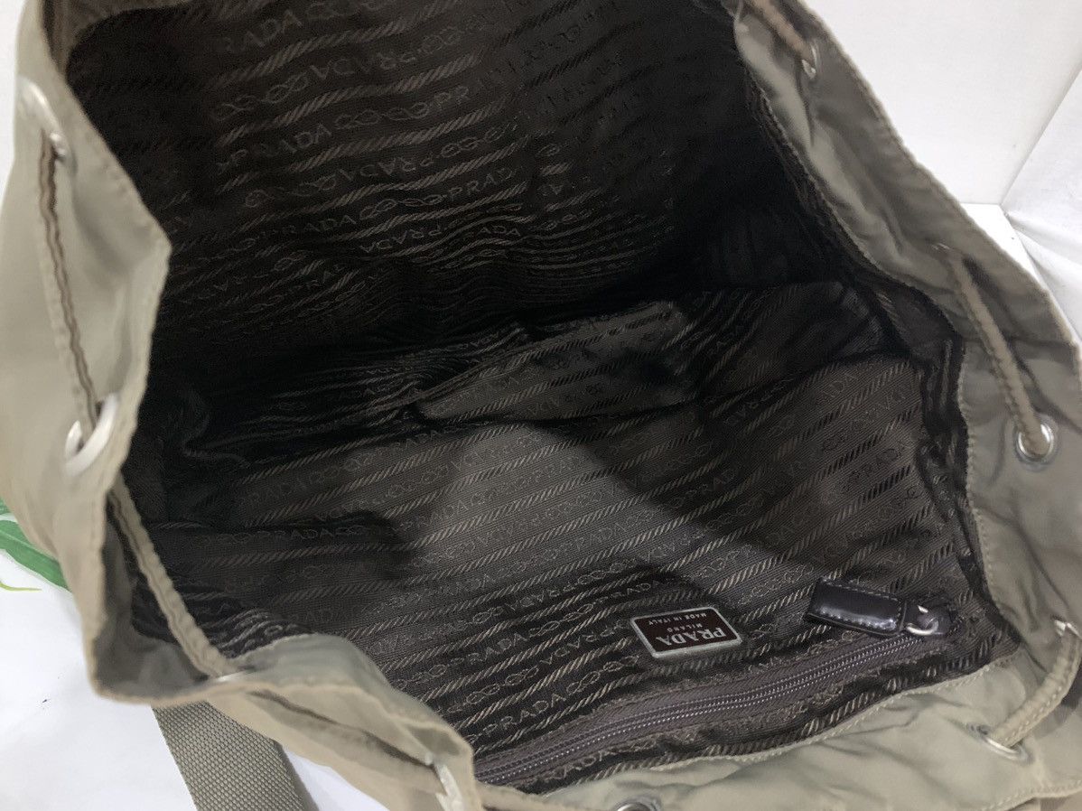 Prada Authentic vintage Prada brown nylon backpack double pocket Size ONE SIZE - 11 Thumbnail