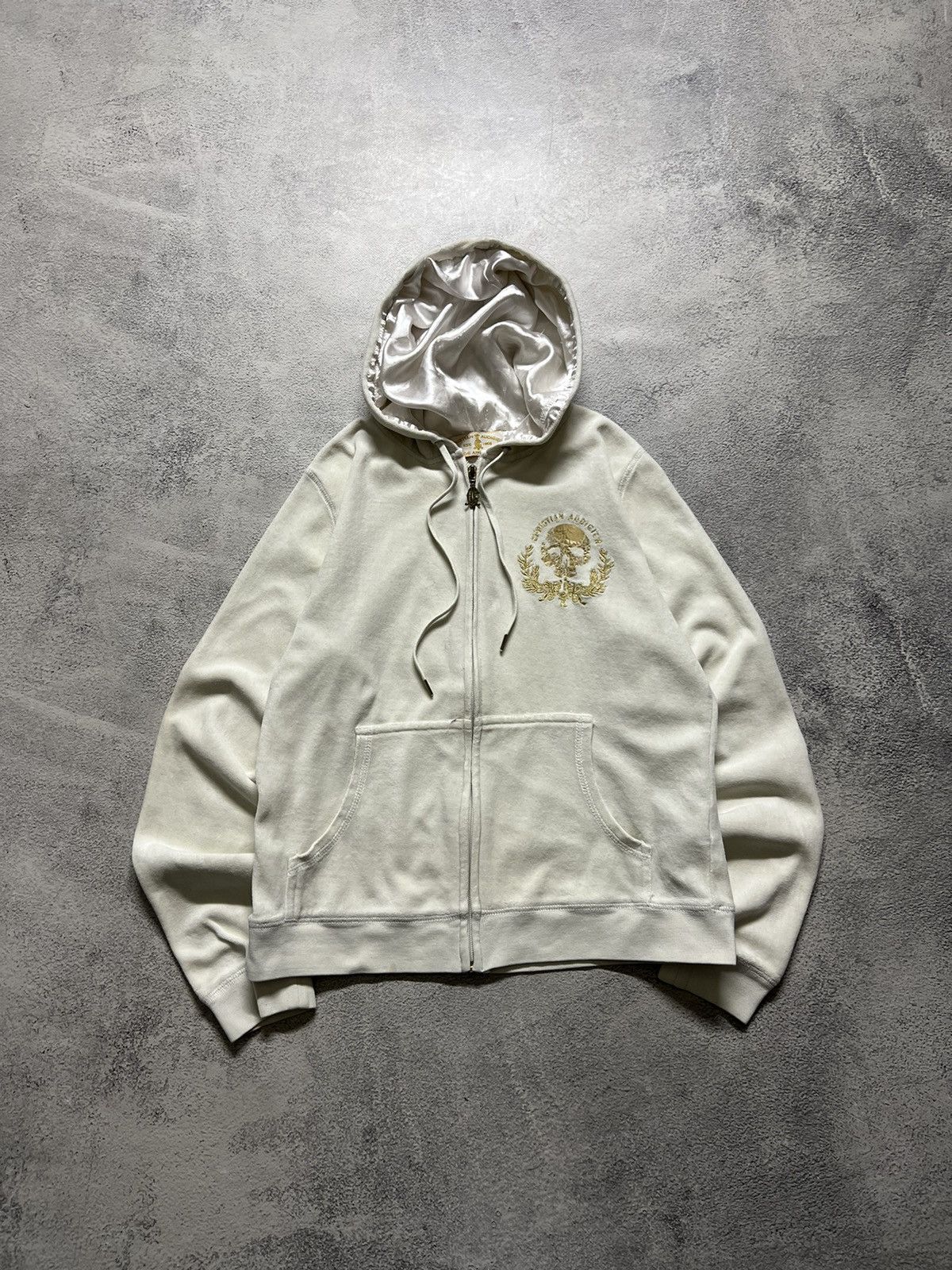 Christian Audigier Vintage Y2K Christian Audigier Skull ☠️ Zip Hoodie 00’s Size S / US 4 / IT 40 - 5 Thumbnail