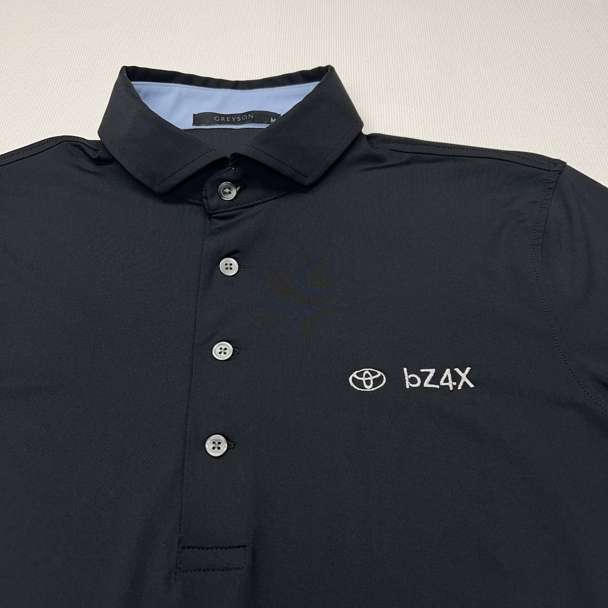 Japanese Brand Greyson Polo Shirt Black Golf Toyota BZ4X Logo Auto Car Size US M / EU 48-50 / 2 - 2 Thumbnail