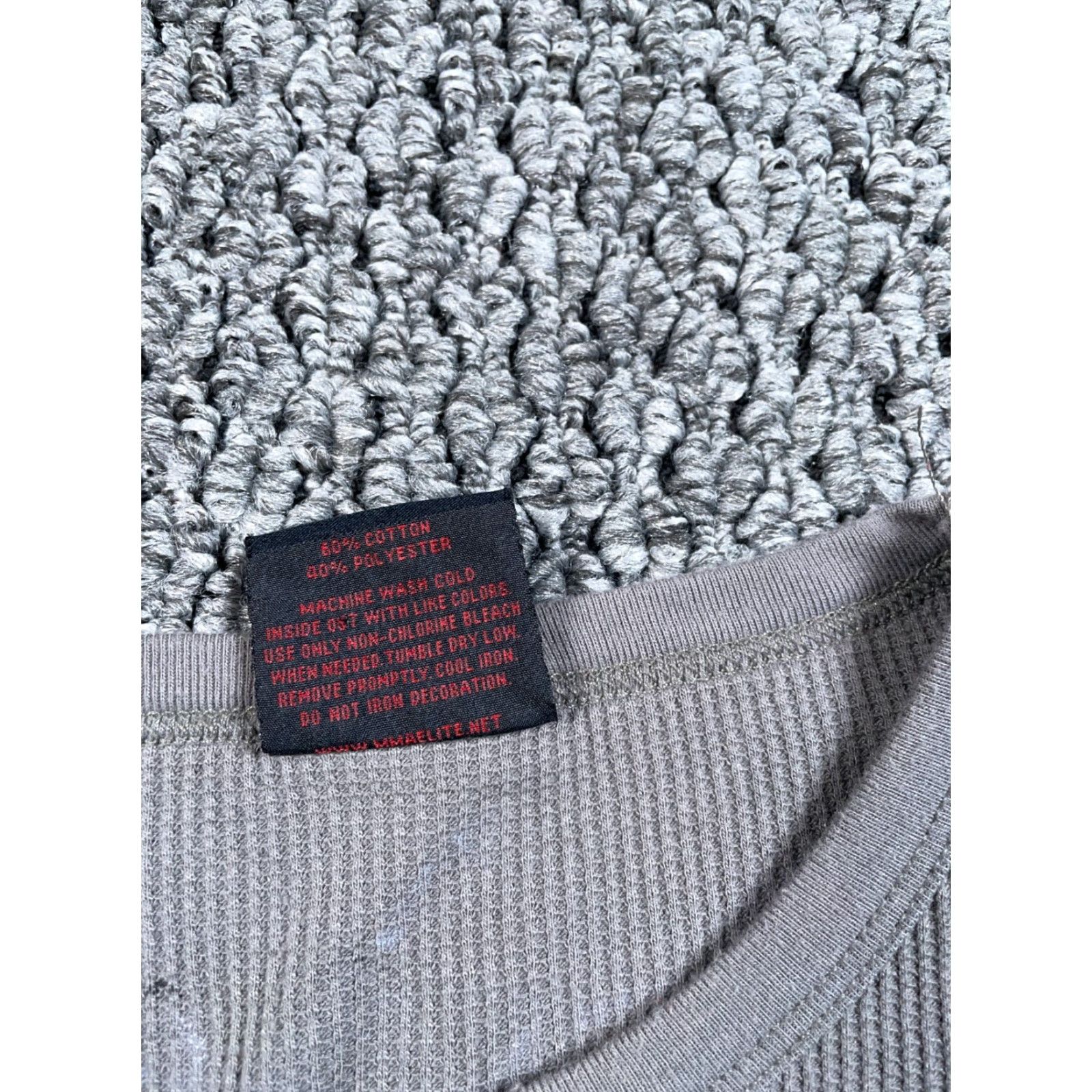 Vintage VINTAGE MMA Elite Skull Wings Thermal Shirt Men's 2XL Gray Long Sleeve Knit Shirt Size US XXL / EU 58 / 5 - 4 Thumbnail