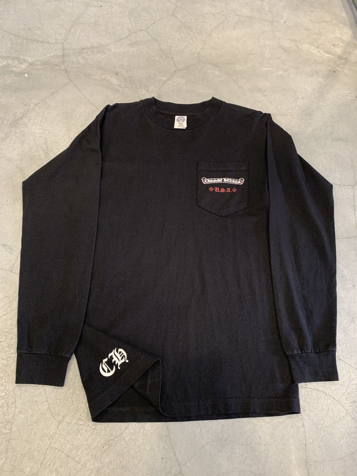 image of Chrome Hearts Usa Flag in Black, Men's (Size Small)