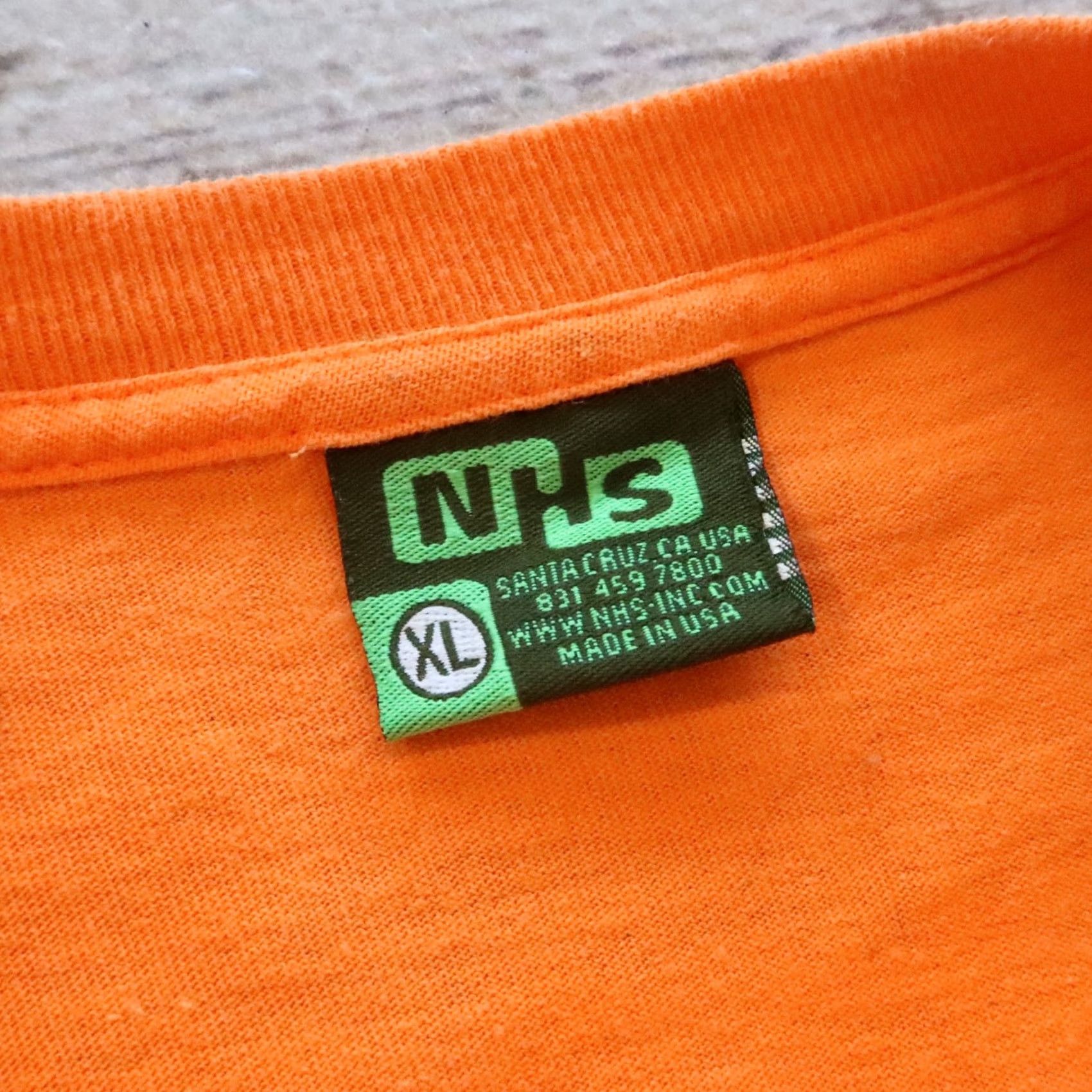 Vintage VINTAGE Santa Cruz NHS Skate Test Print Independent Trucks Tshirt Skateboard Shirt Men XL Orange Size US XL / EU 56 / 4 - 6 Thumbnail
