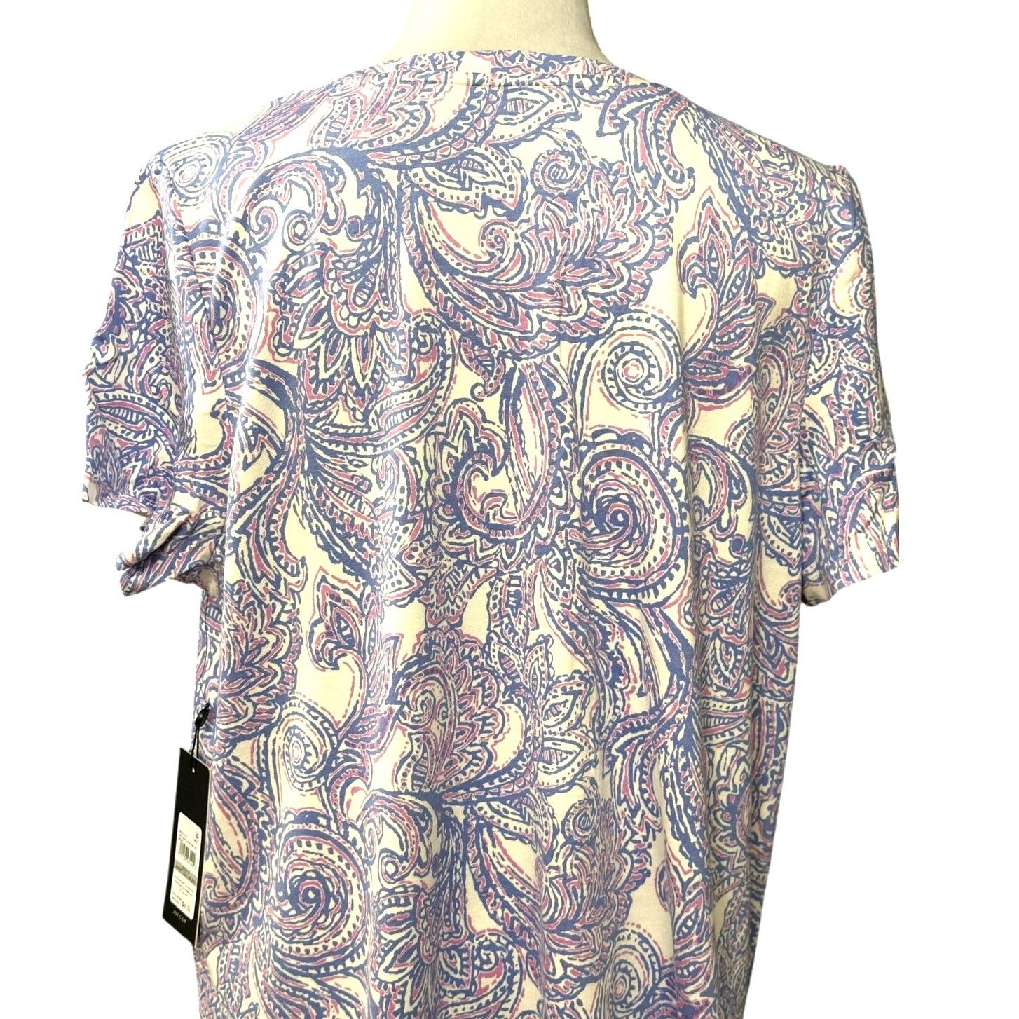 Jones New York Jones New York Paisley Blouse Blue Purple Women's 1X NWT Size XL / US 12-14 / IT 48-50 - 6 Thumbnail