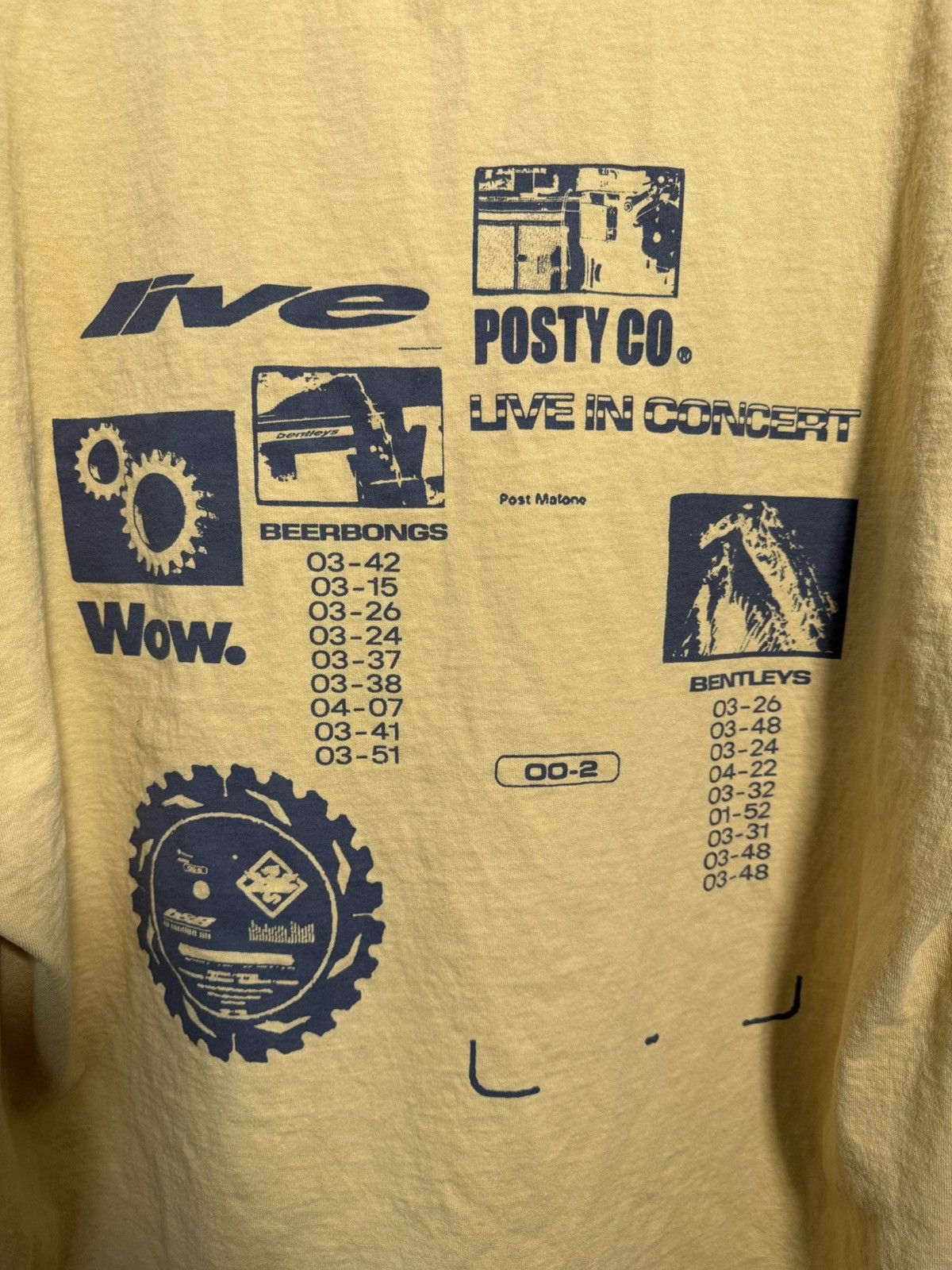Rap Tees Post Malone Beerbongs & Bentleys Tour Tee Posty Co Size US XL / EU 56 / 4 - 4 Thumbnail