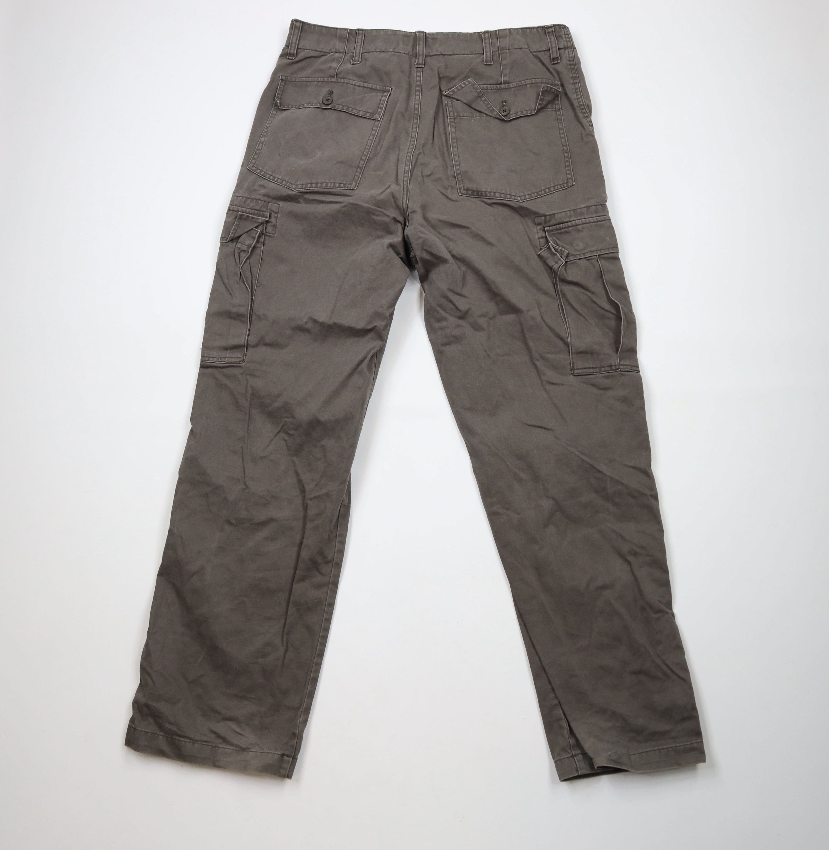 Chaps × Vintage Vintage Y2K Chaps Baggy Wide Leg Cargo Pants Gray Cotton Size US 36 / EU 52 - 10 Thumbnail