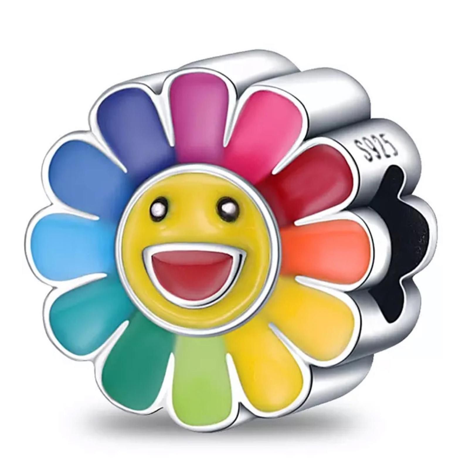 Designer NWOT Takashi Murakami flower Kaikai Kiki flower Charm Silver Size ONE SIZE - 1 Thumbnail