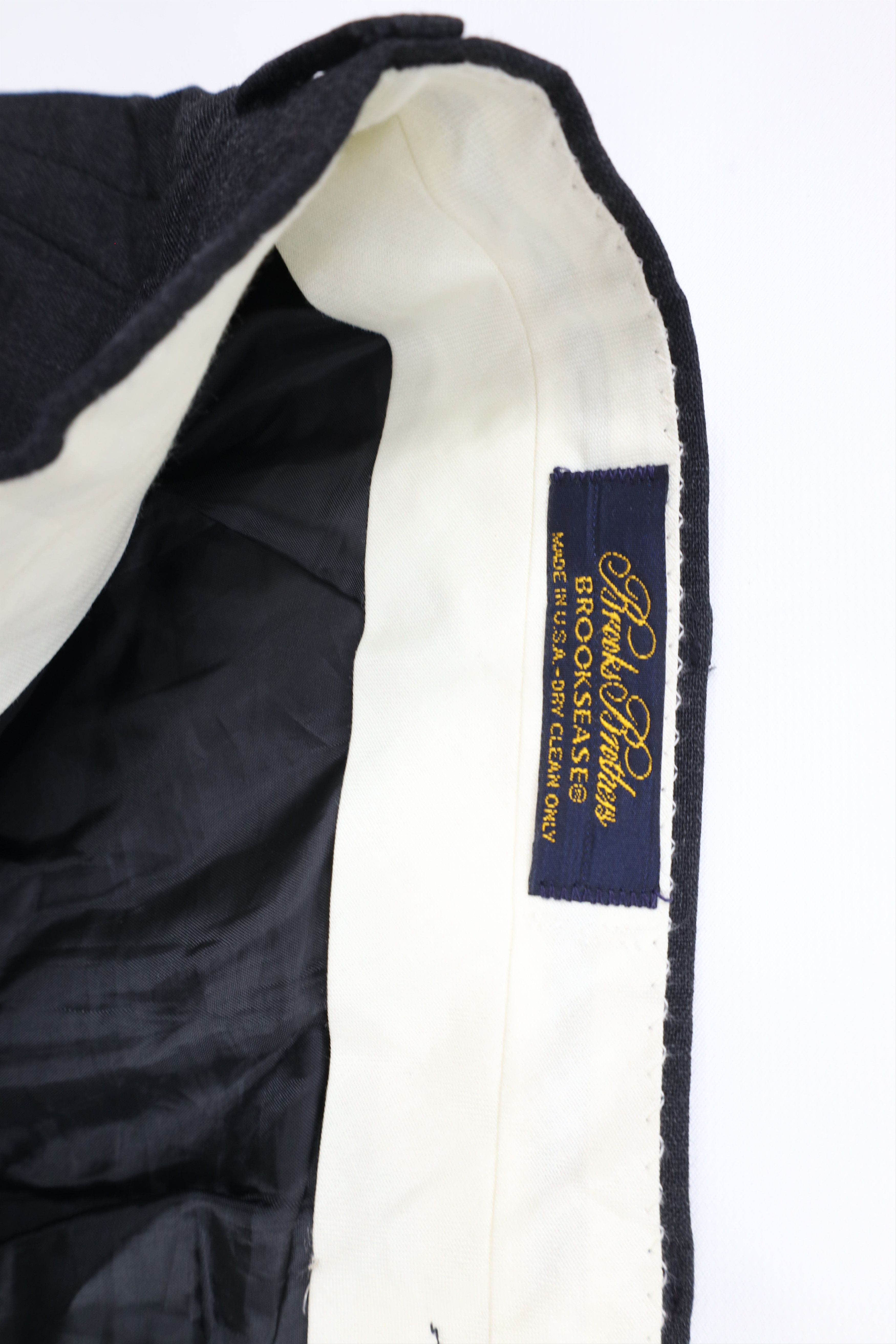 Brooks Brothers × Vintage Vintage 90s Brooks Brothers Brooksease Wool Pants Gray USA Size US 36 / EU 52 - 8 Thumbnail