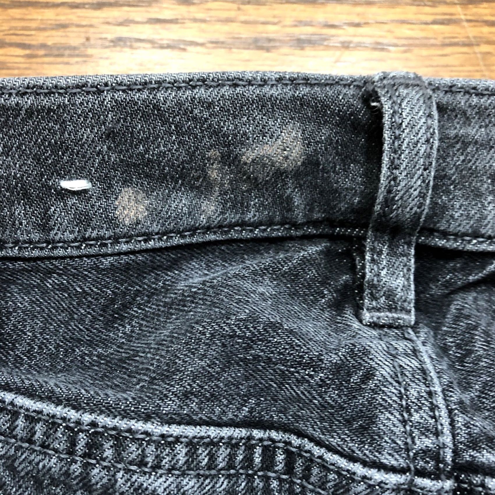 American Eagle Outfitters VINTAGE American Eagle Jeans Womens 2 Black 90s Flare Distressed Stretch Denim 28.5 Inseam Womens Size 26" / US 2 / IT 38 - 5 Thumbnail