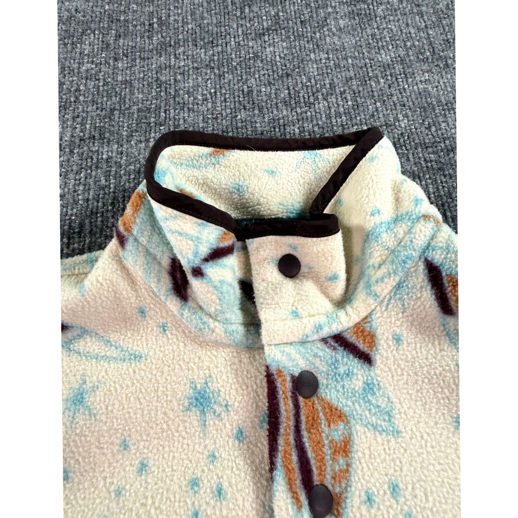 Patagonia Patagonia Synchilla Fleece Pullover Jacket Adult Small Cream Owl Print AOP Size S / US 4 / IT 40 - 5 Thumbnail