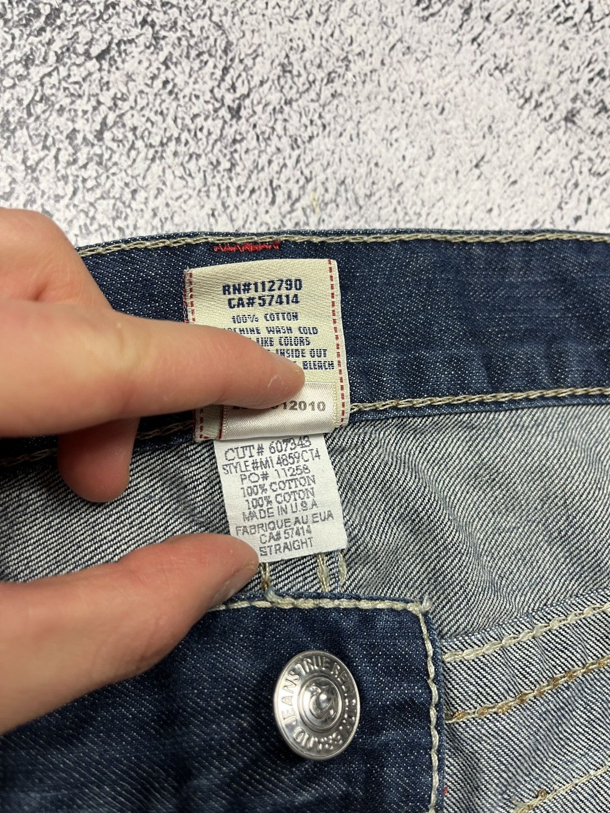 True Religion True Religion Straight Jeans Made In USA Chief Keef Style 38 Size US 38 / EU 54 - 18 Thumbnail