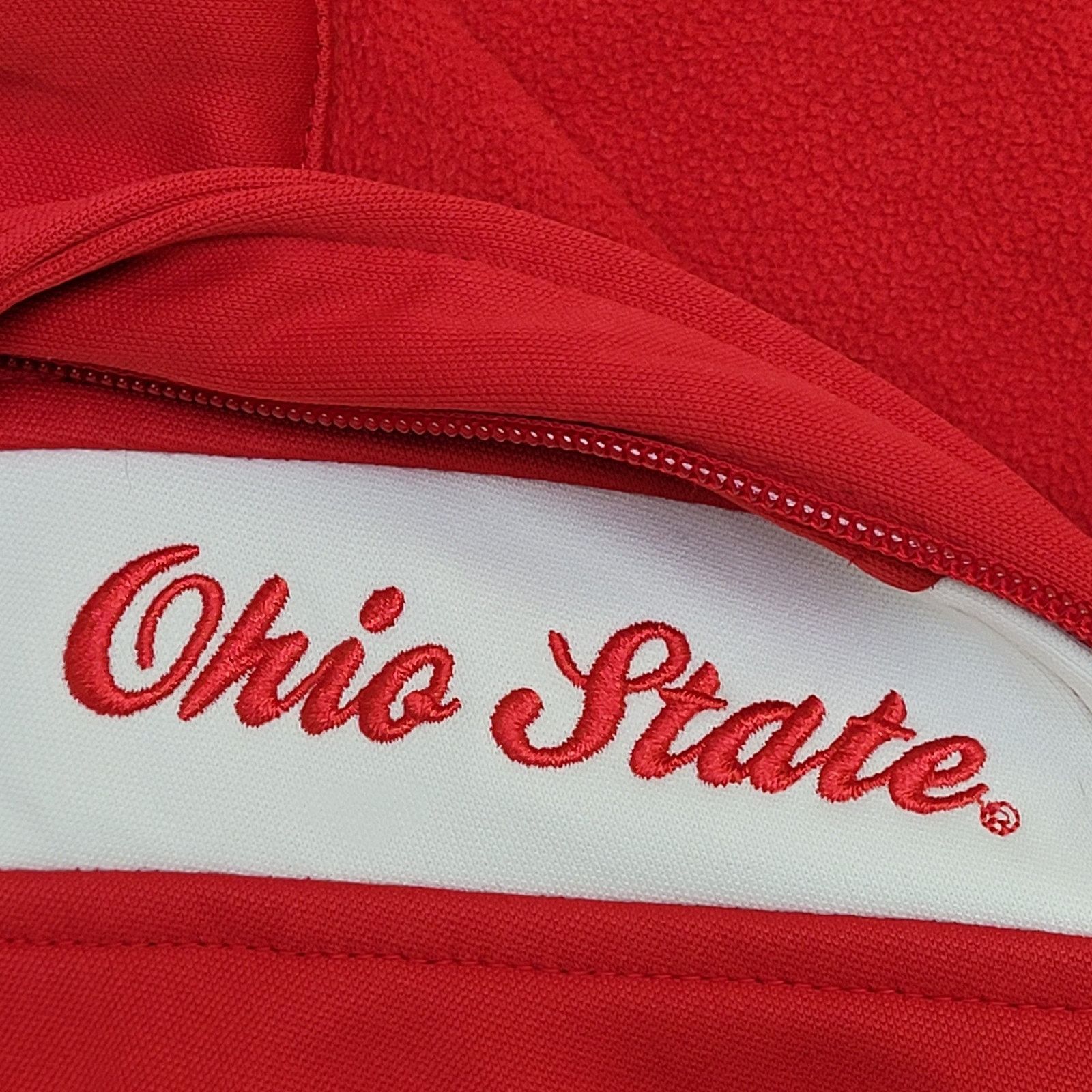 Columbia Ohio-State OSU Track Jacket Womens Medium Red White Raglan Size M / US 6-8 / IT 42-44 - 3 Thumbnail