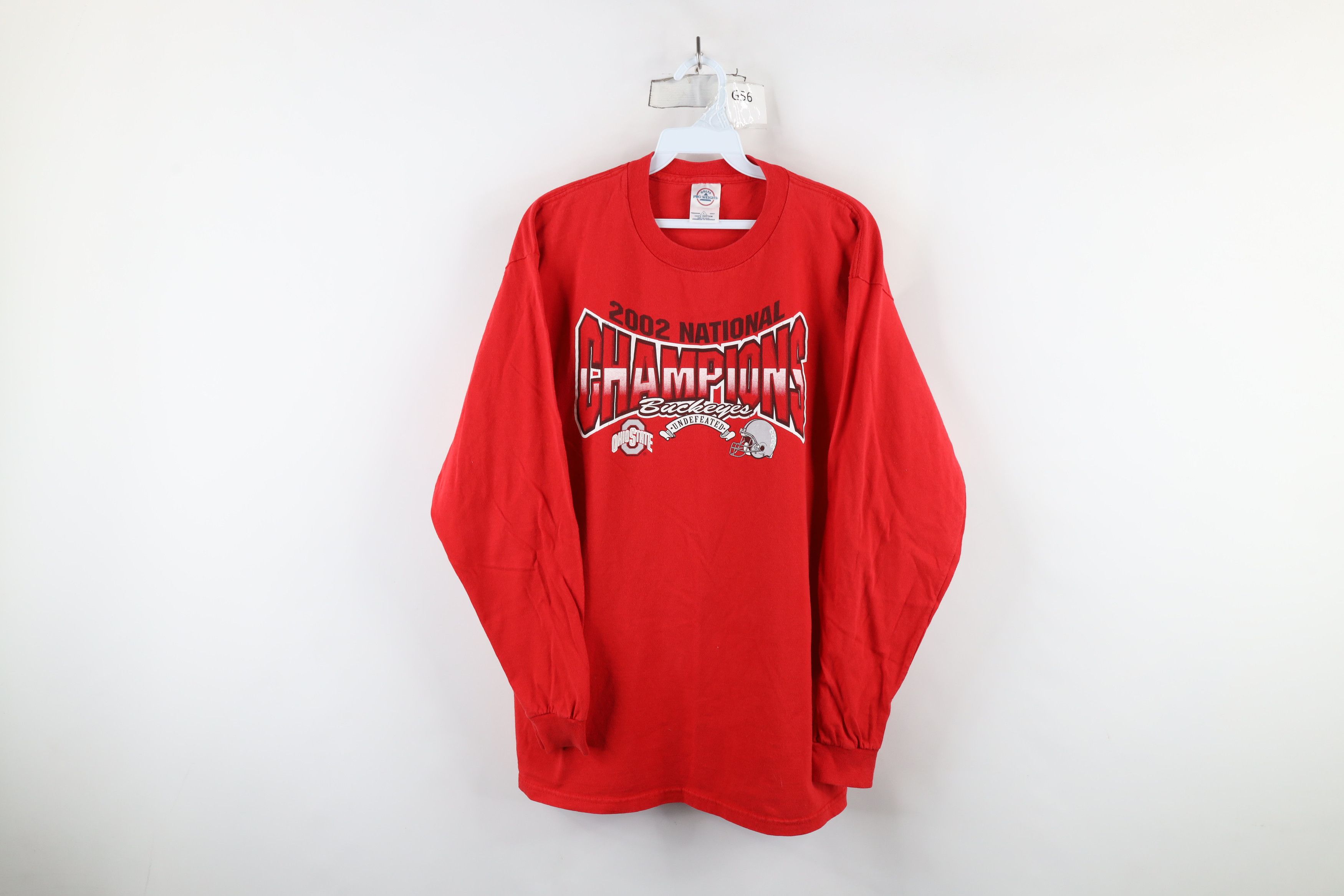 Vintage Vintage Champs Ohio State University Football T-Shirt Red Size US L / EU 52-54 / 3 - 1 Thumbnail