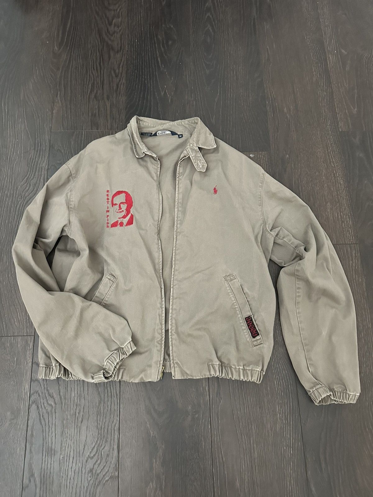 Polo Ralph Lauren VINTAGE Polo Ralph Lauren Men’s Custom Bomber Jacket Slate Size US M / EU 48-50 / 2 - 1 Thumbnail