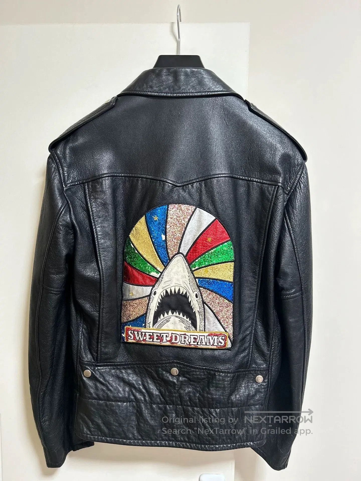 Saint Laurent Paris Saint Laurent Shark Leather Jacket. Size US M / EU 48-50 / 2 - 2 Thumbnail