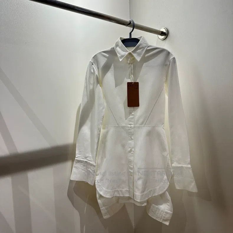 Alaia Alaia Solid Color Cotton Shirt Dress Size XS / US 0-2 / IT 36-38 - 1 Thumbnail
