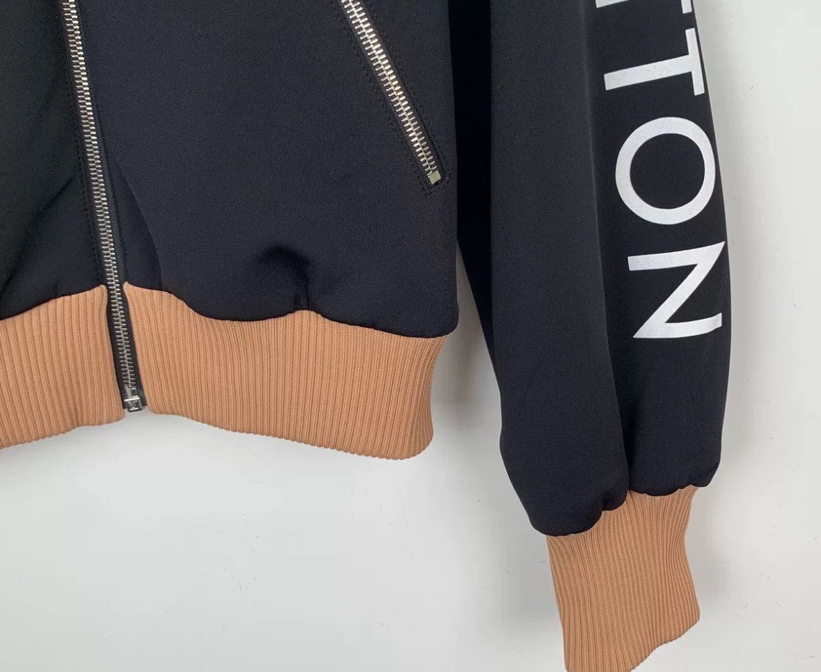 Louis Vuitton Louis Vuitton Lv Black Logo Printed Jacket Zipper Coat Size US XXS / EU 40 - 4 Thumbnail