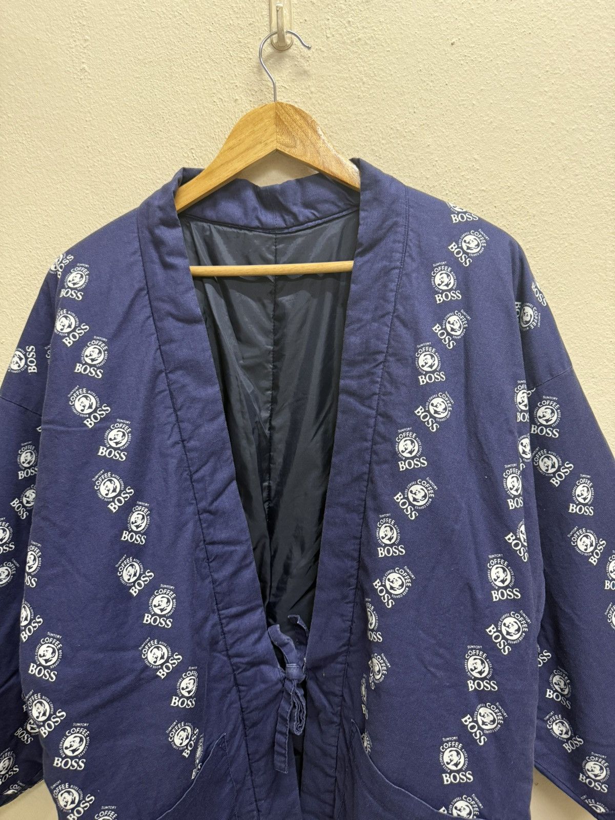 Japanese Brand Vintage Coffee Boss Fullprint Double Pocket Robe/Kimono Size US M / EU 48-50 / 2 - 13 Thumbnail