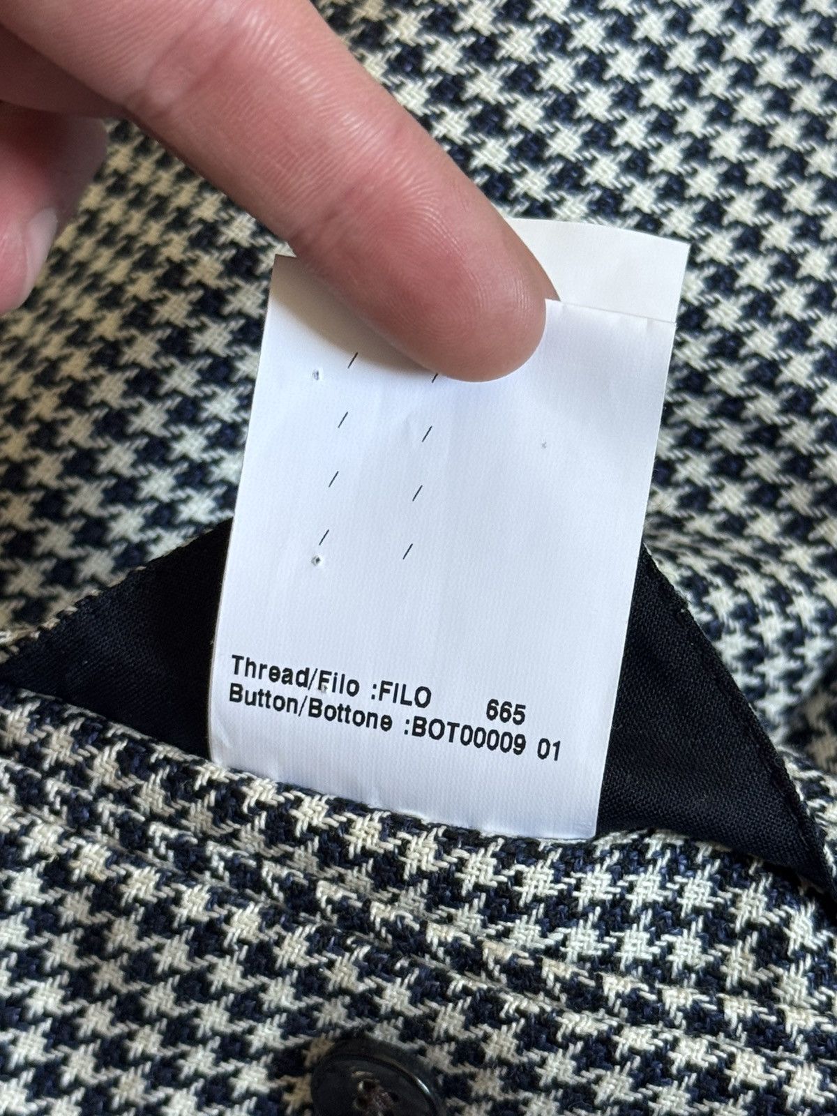 Lardini Lardini 50size Dogtooth blazer button up jacket casual Size US M / EU 48-50 / 2 - 14 Thumbnail