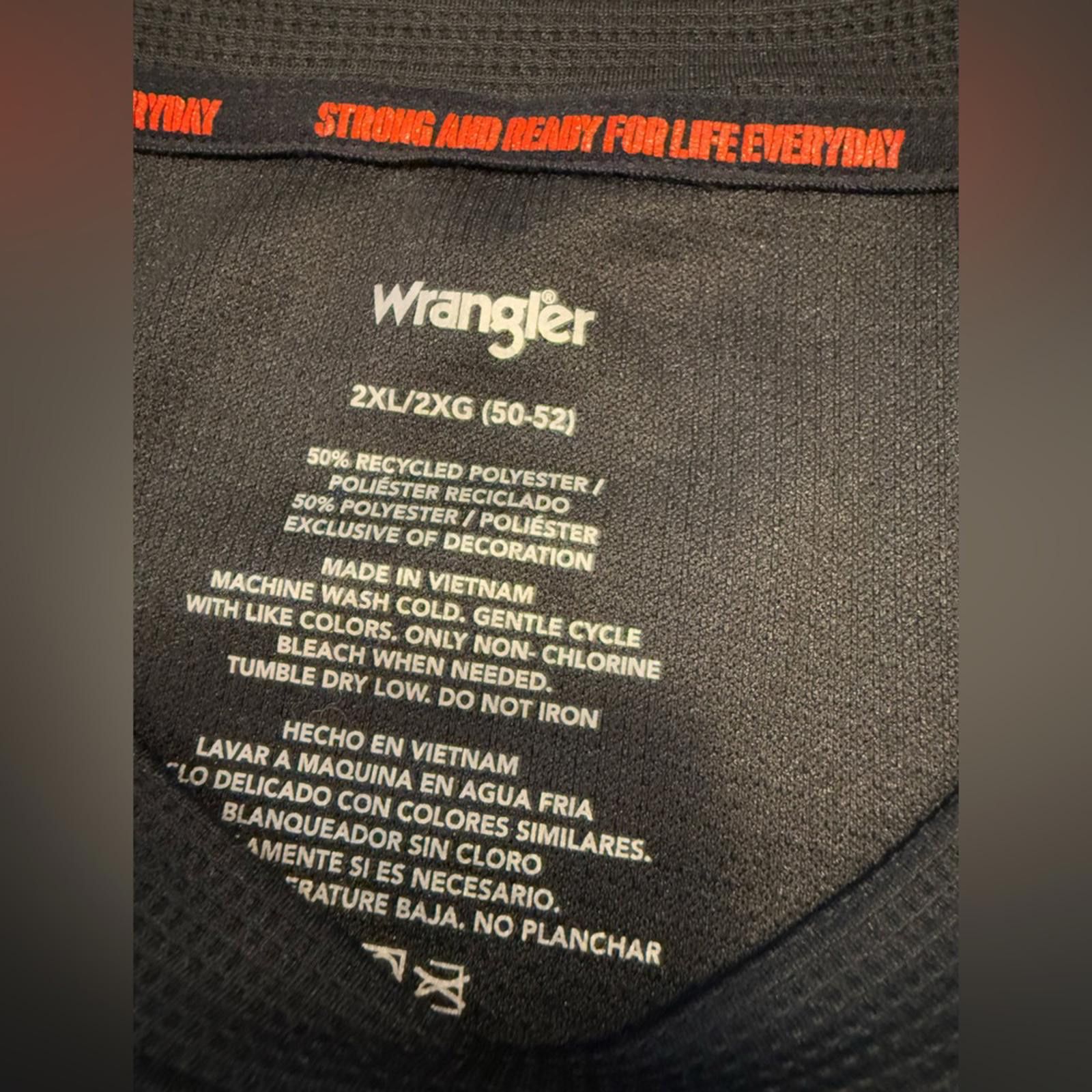 Wrangler Wrangler waffled black long sleeve shirt SZ 2XL Size US XXL / EU 58 / 5 - 4 Thumbnail